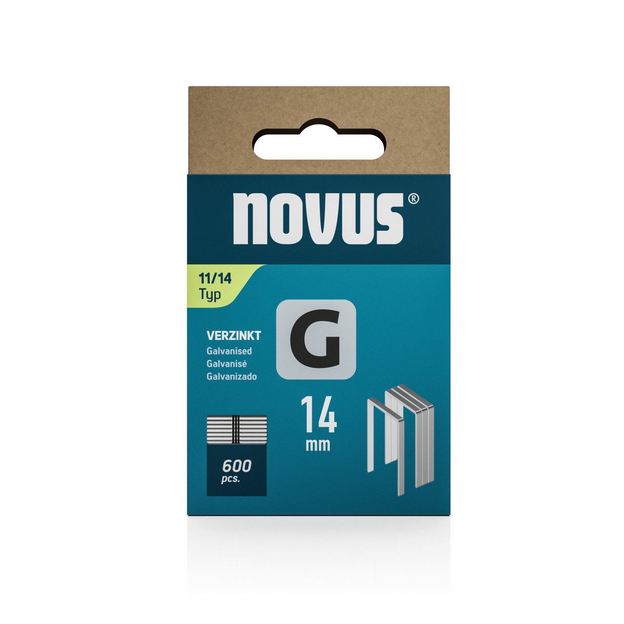 NOVUS Tackerklammer Novus Hammertacker Klammern Typ 11 14 mm 600 Stück
