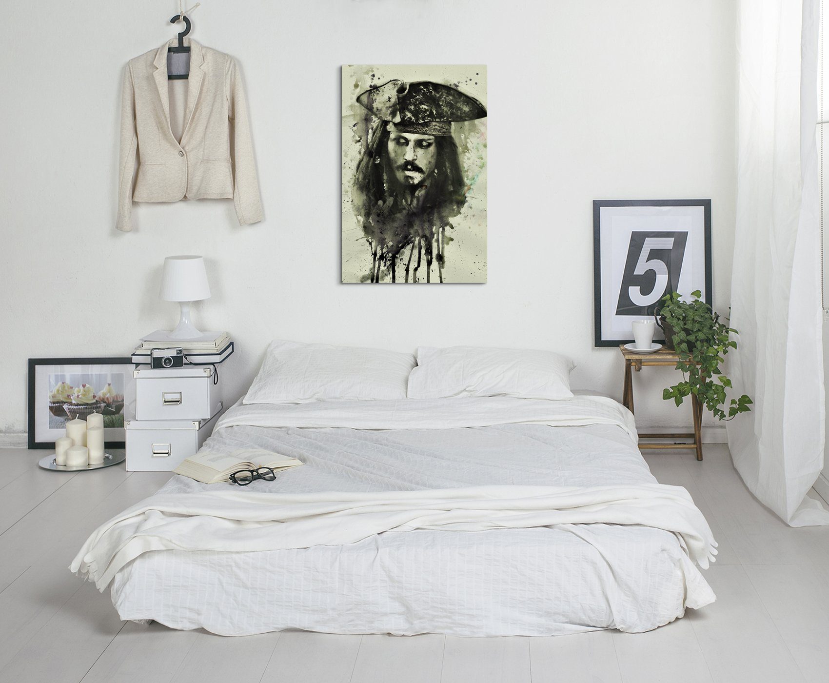 Sinus Art Leinwandbild Jack Sparrow 90x60cm SA günstig online kaufen