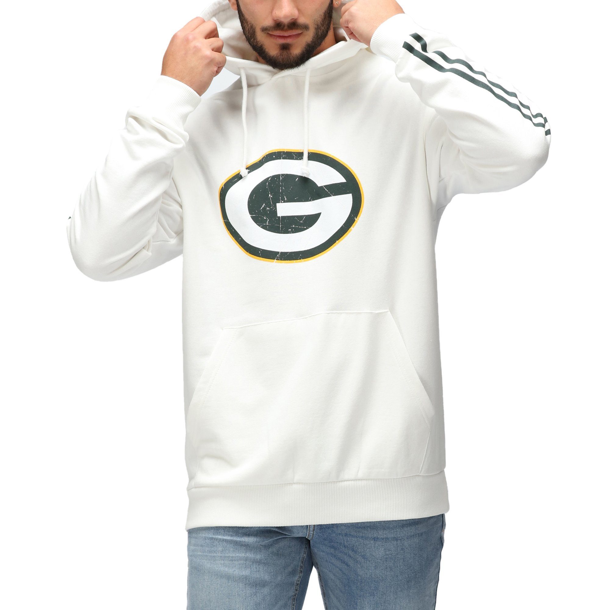 Recovered Kapuzenpullover Re:covered NFL Green Bay Packers ecru