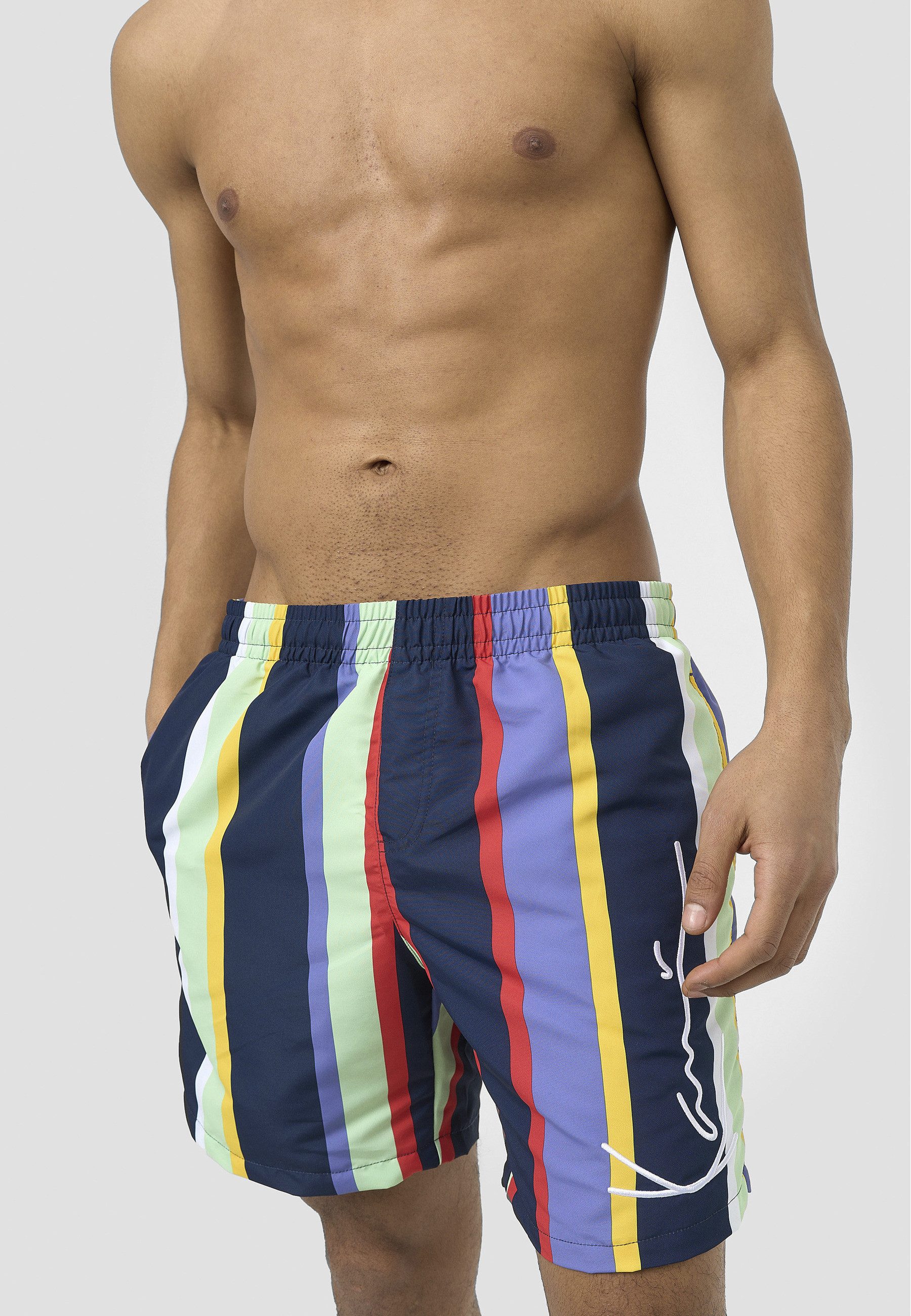 Karl Kani Stoffhose Karl Kani Herren Signature Stripe Boardshorts (1-tlg)