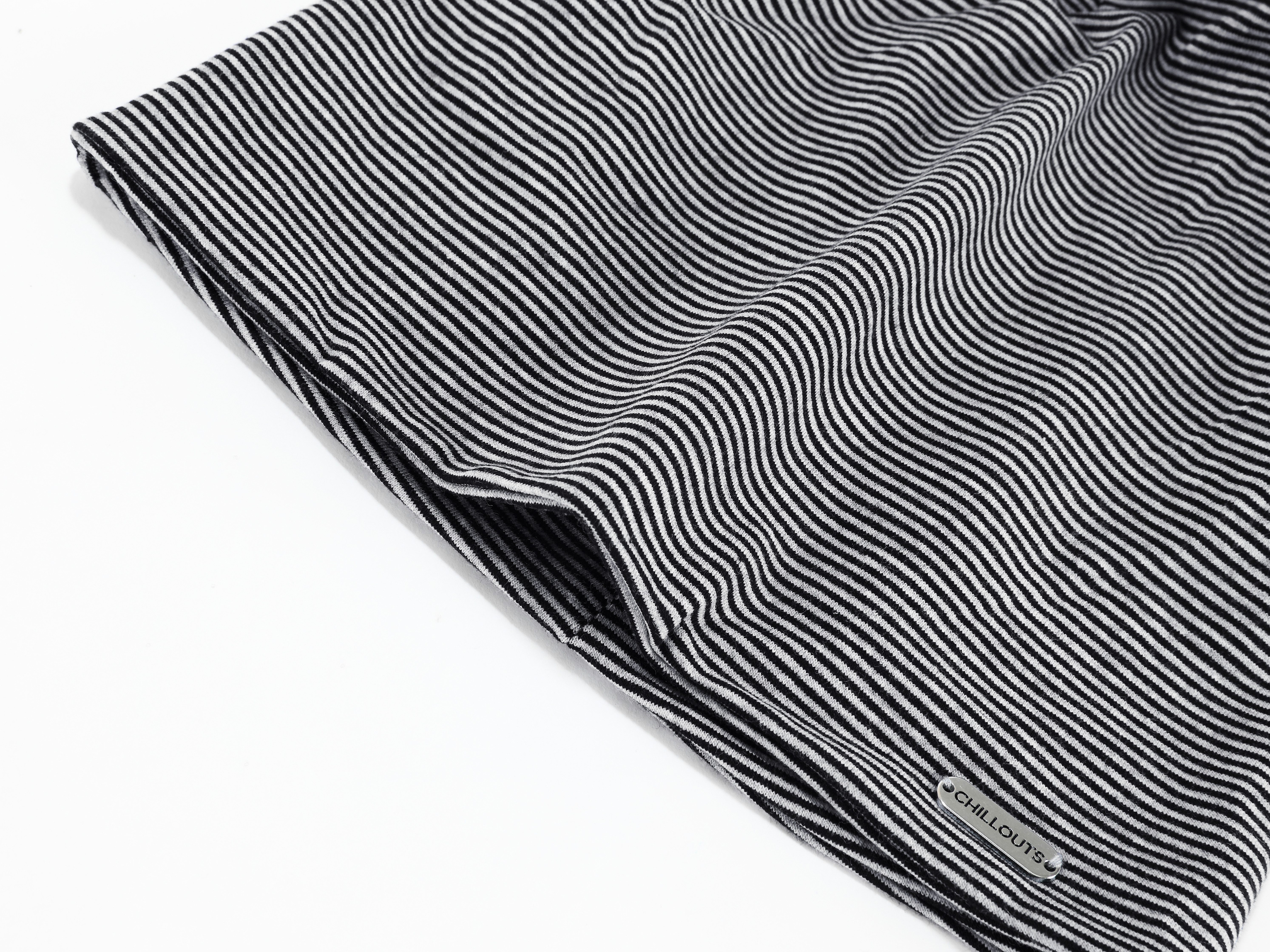 chillouts Beanie Pittsburgh Hat mit weichem Baumwollmix & feiner Streifenstruktur