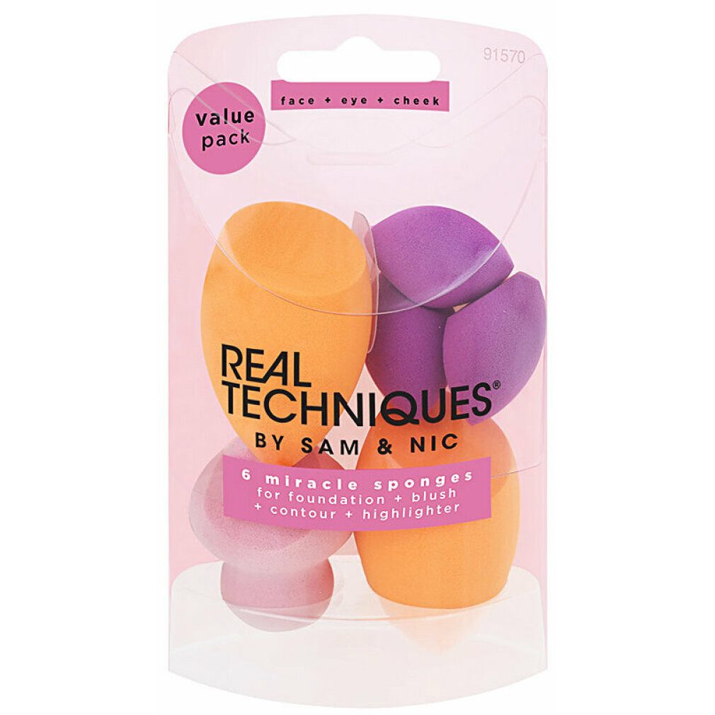 Real Techniques Parfümzerstäuber Miracle Complexion Sponges 6 Sponges