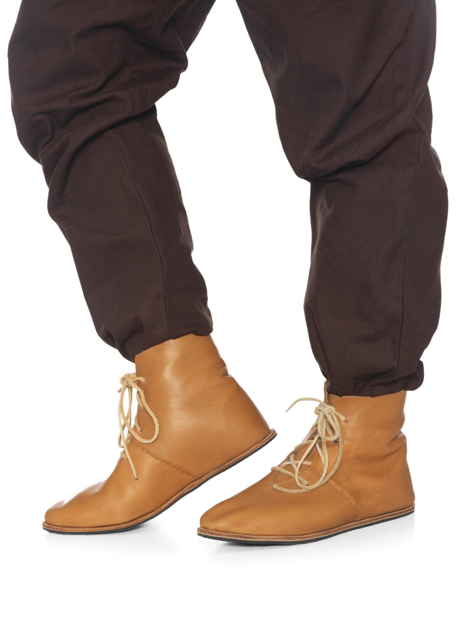 Armor Arena Kostüm Mittelalter Schuhe - Radebrecht, Mittelalter Lederstiefel, inspiriert von Vorbildern des Hochmittelalte