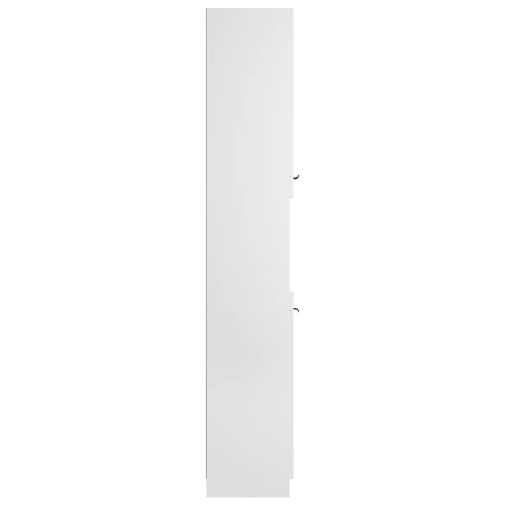 Badschrank 32x34x188,5 Fächerschrank vidaXL Weiß (1-St) cm Holzwerkstoff