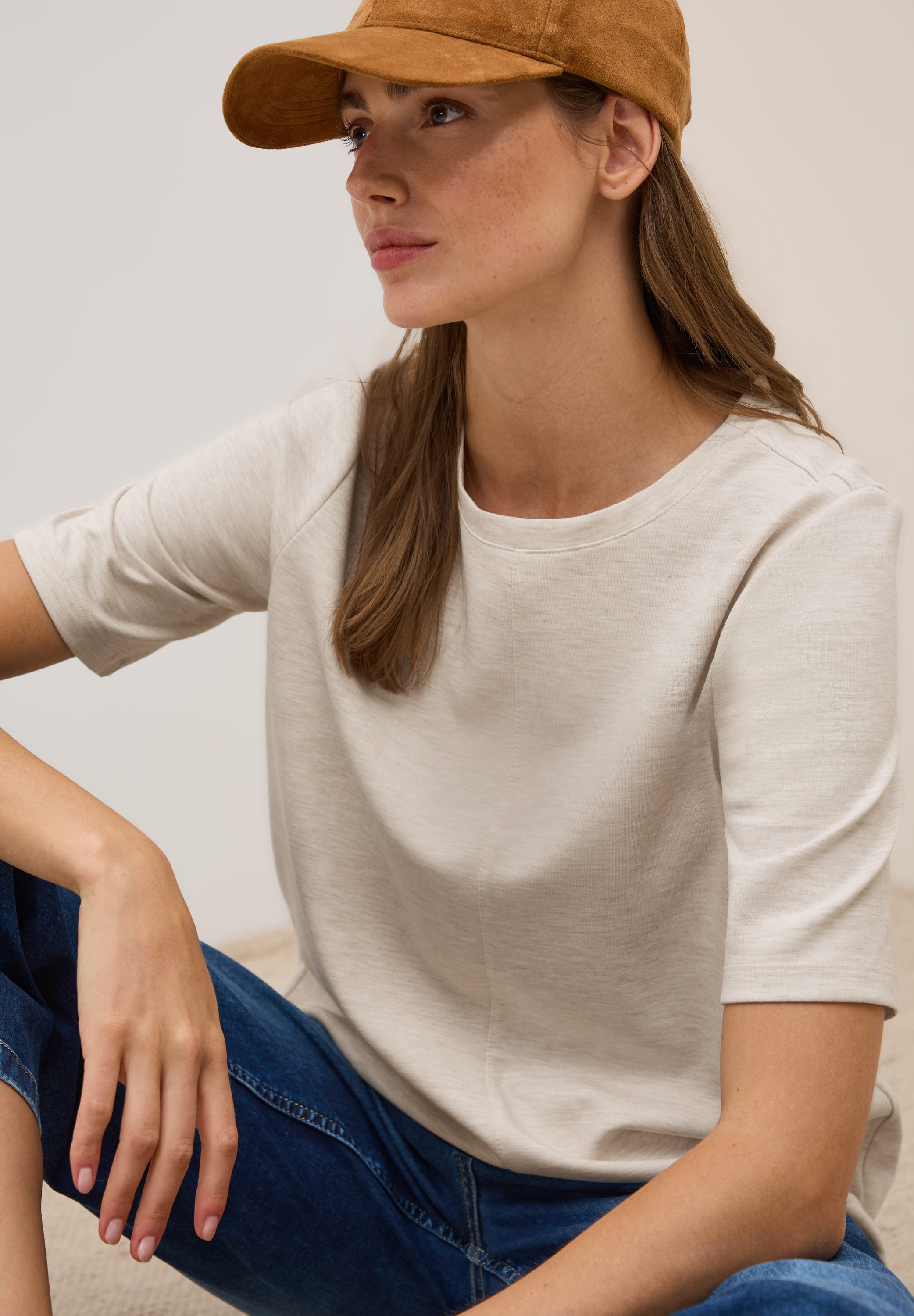 CECIL Sweatshirt kurzarm, mit Rundhals günstig online kaufen