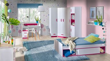 Stylefy Kinderkleiderschrank Taira (Container, Schreibtisch-Unterschrank) mit Schubladen, Vollauszug, viel Stauraum, Design Modern, für Kinder