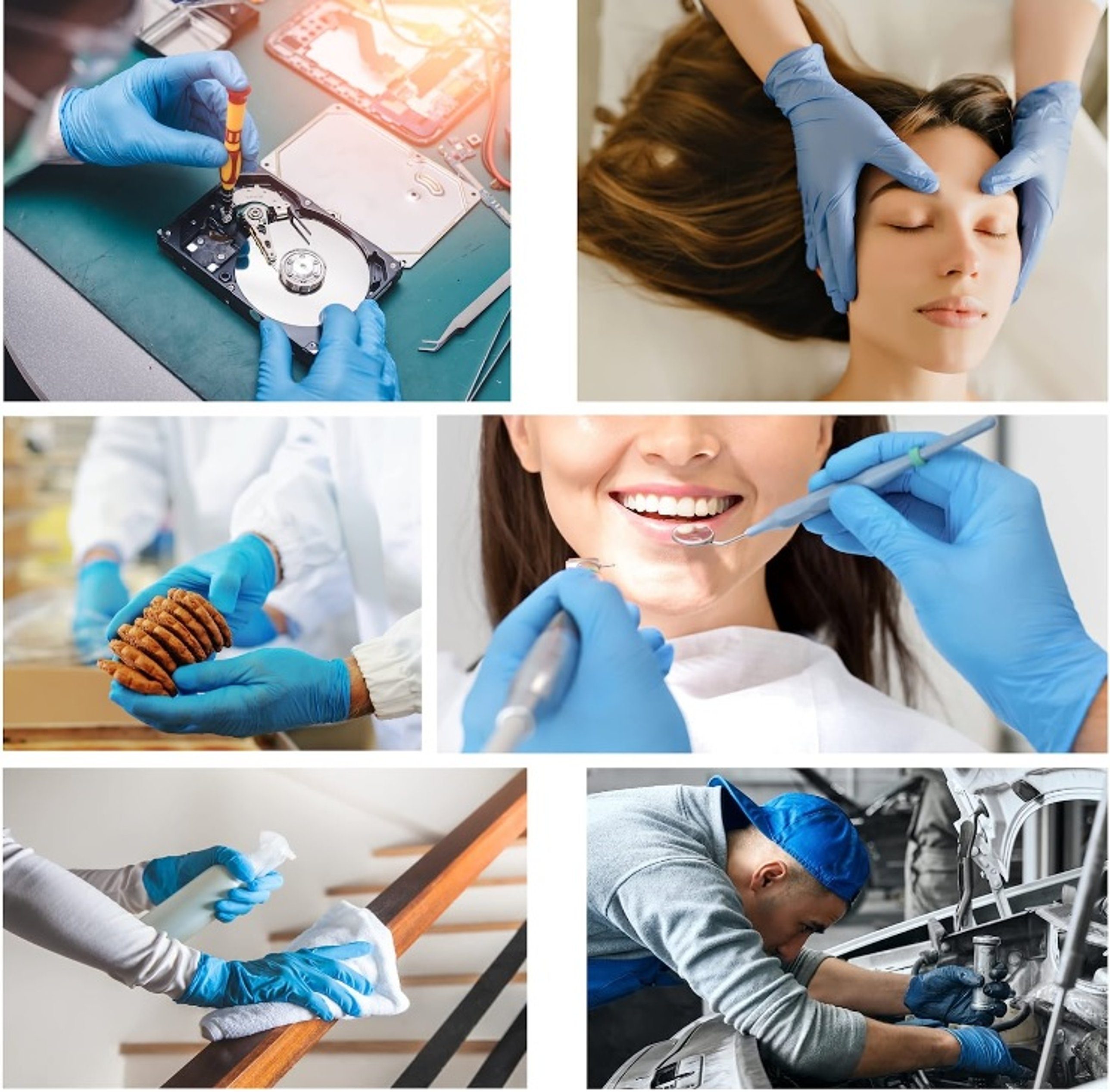 INTCO Nitril-Handschuhe Medical Einmalhandschuhe (Gummihandschuhe, 100-St., 100 Stück) Größe M-XL