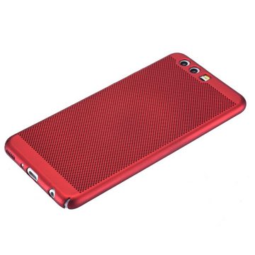 König Design Handyhülle Huawei Nova, Huawei Nova Handyhülle Backcover Rot