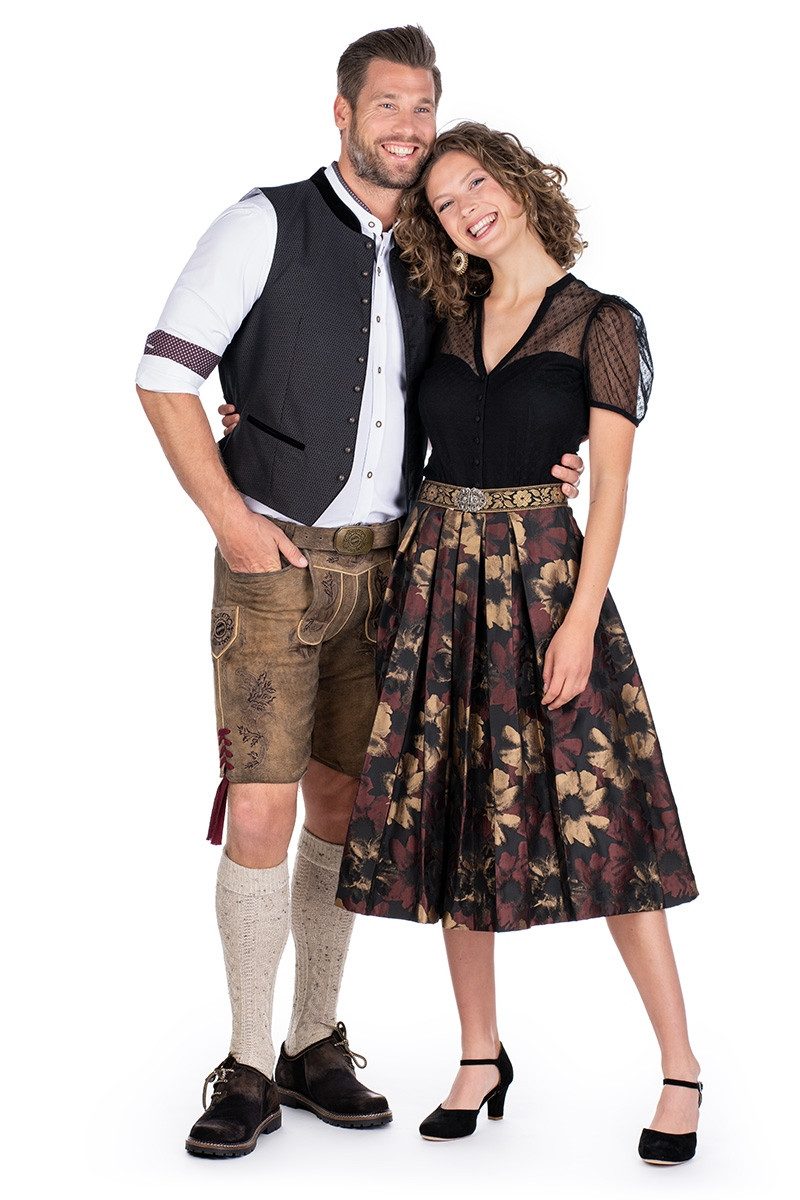 MarJo Trachtenweste Trachtenweste - BAIERBRUNN - schwarz