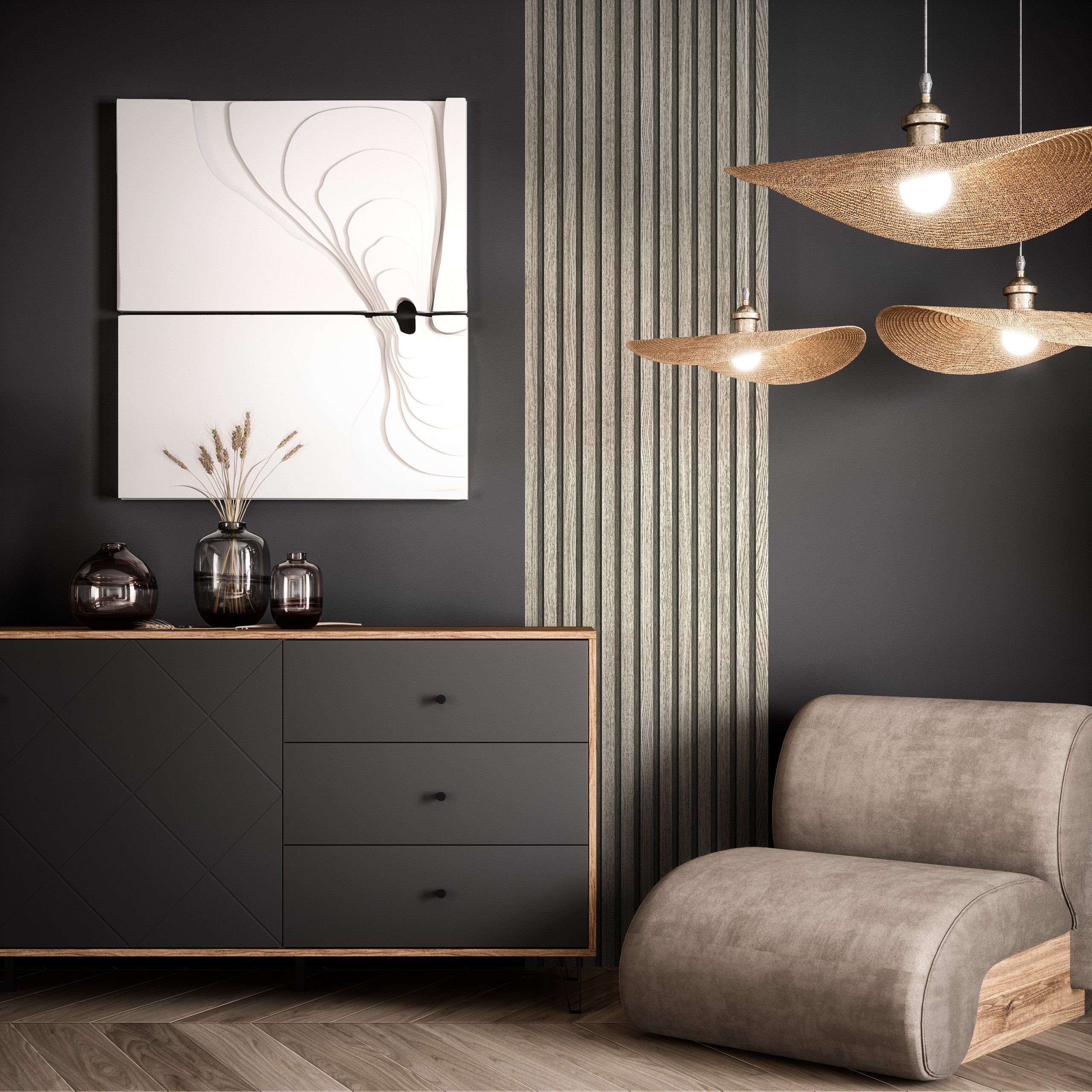 Newroom Vliestapete, Holzwand Lamellen - Lamellenwand günstig online kaufen