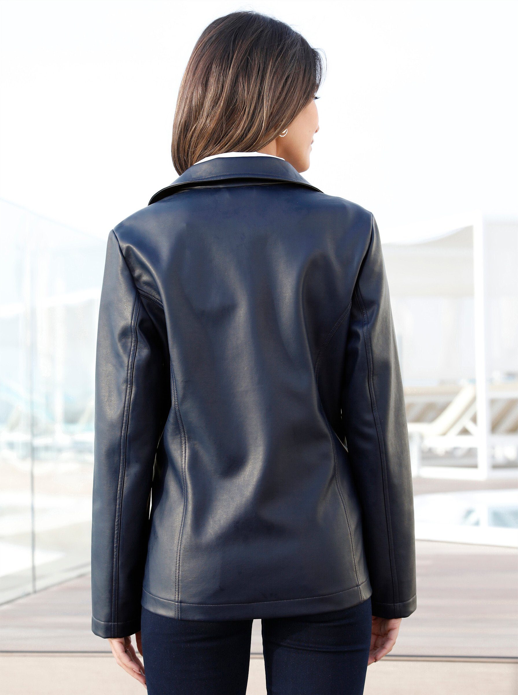 Sieh an! Allwetterjacke Lederimitatjacke günstig online kaufen