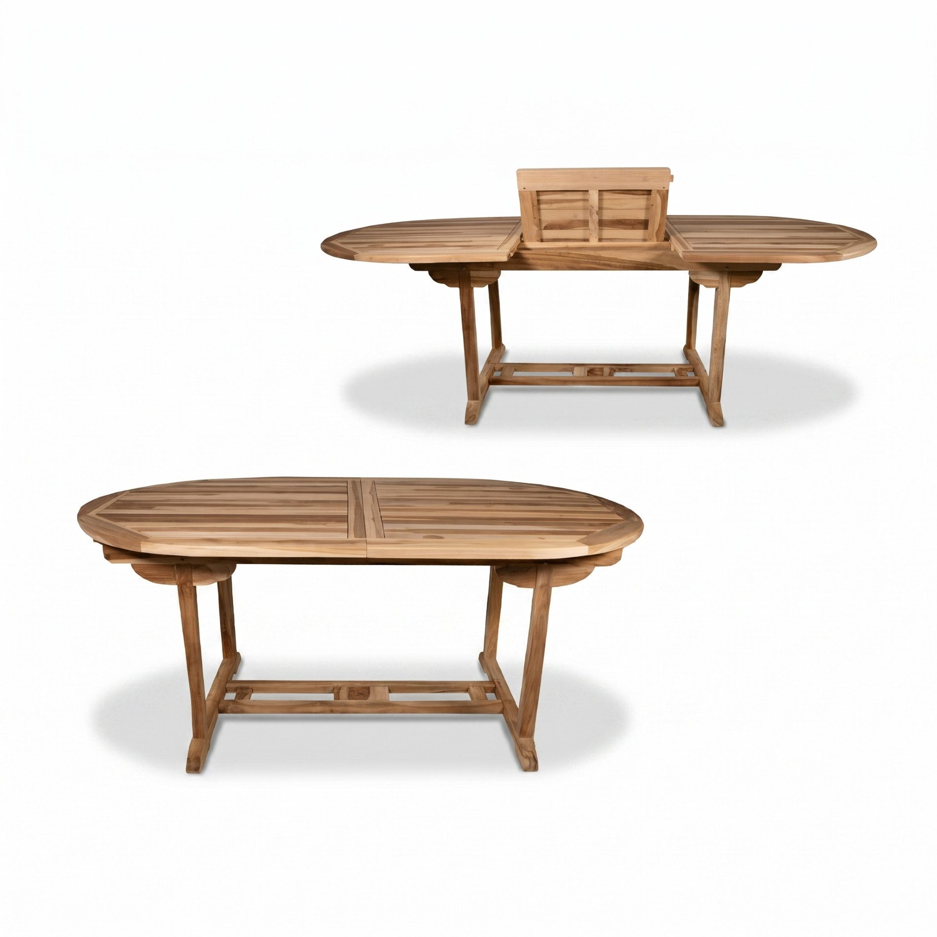 Liadomo Gartentisch Aruba, Garten-Ausziehtisch, komplett aus Teakholz, Synchronauszug, 180-240 x 75 x 100 cm