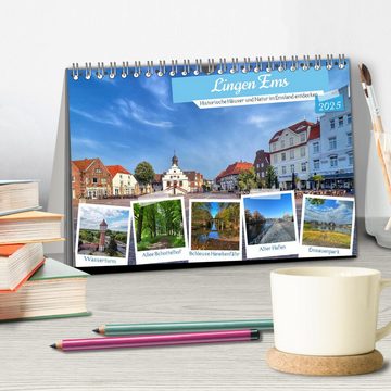 CALVENDO Wandkalender Lingen Ems (Tischkalender 2025 DIN A5 quer), CALVENDO Monatskalender