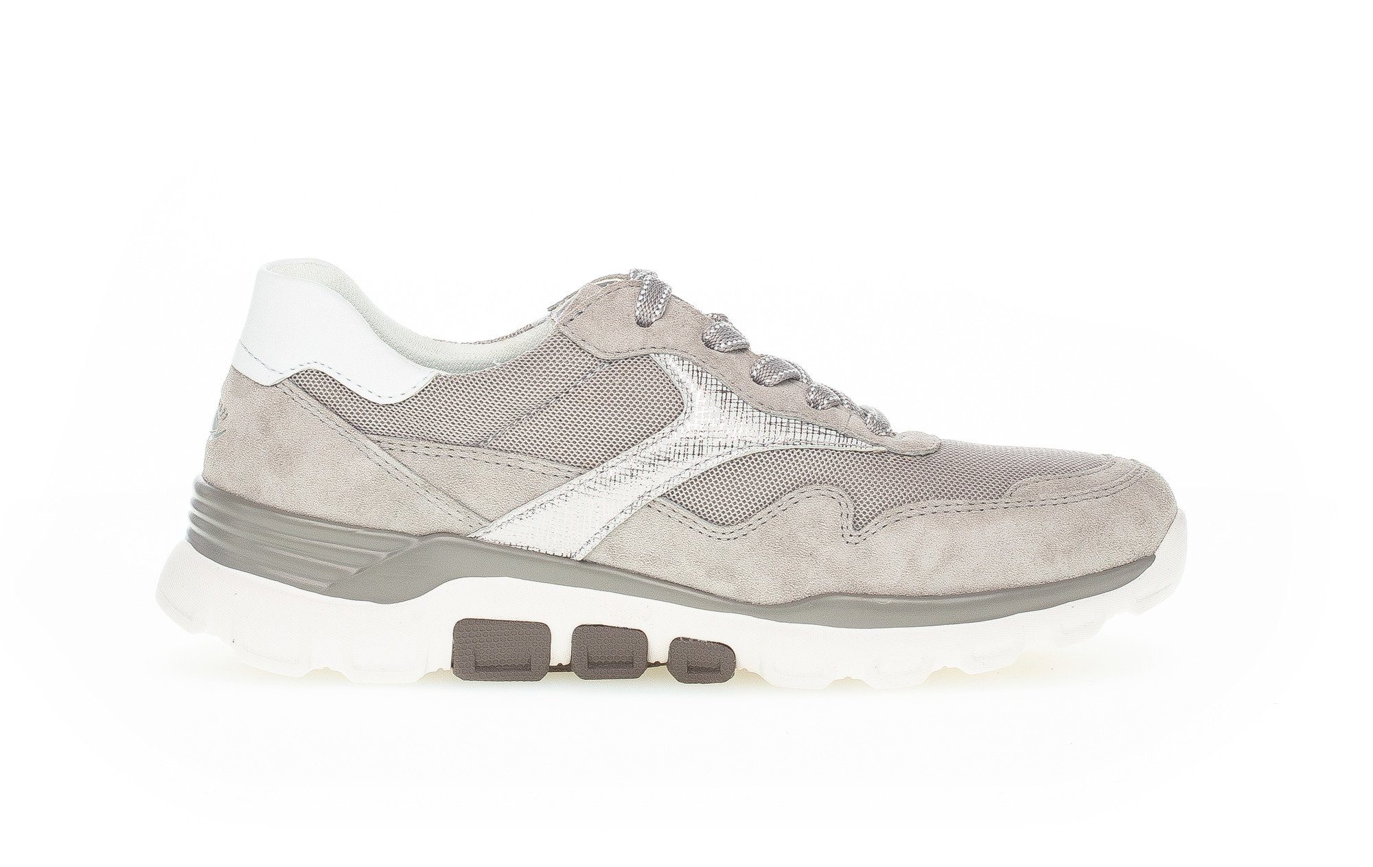 Gabor 40) Sneaker Grau (stone/ltrose/weiss /