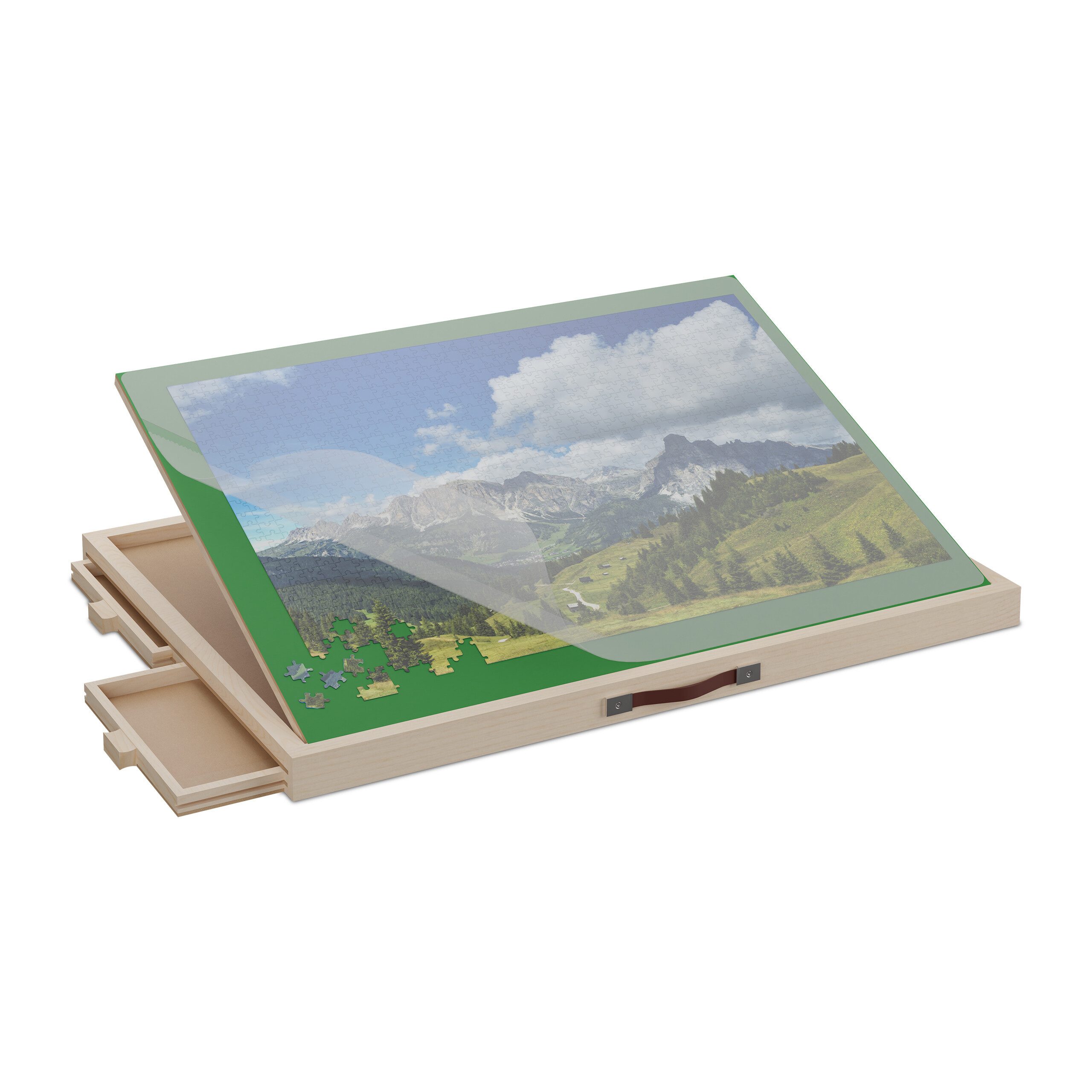 relaxdays Puzzleunterlage Neigbares Puzzlebrett bis 1000 Teile, (1-tlg) günstig online kaufen