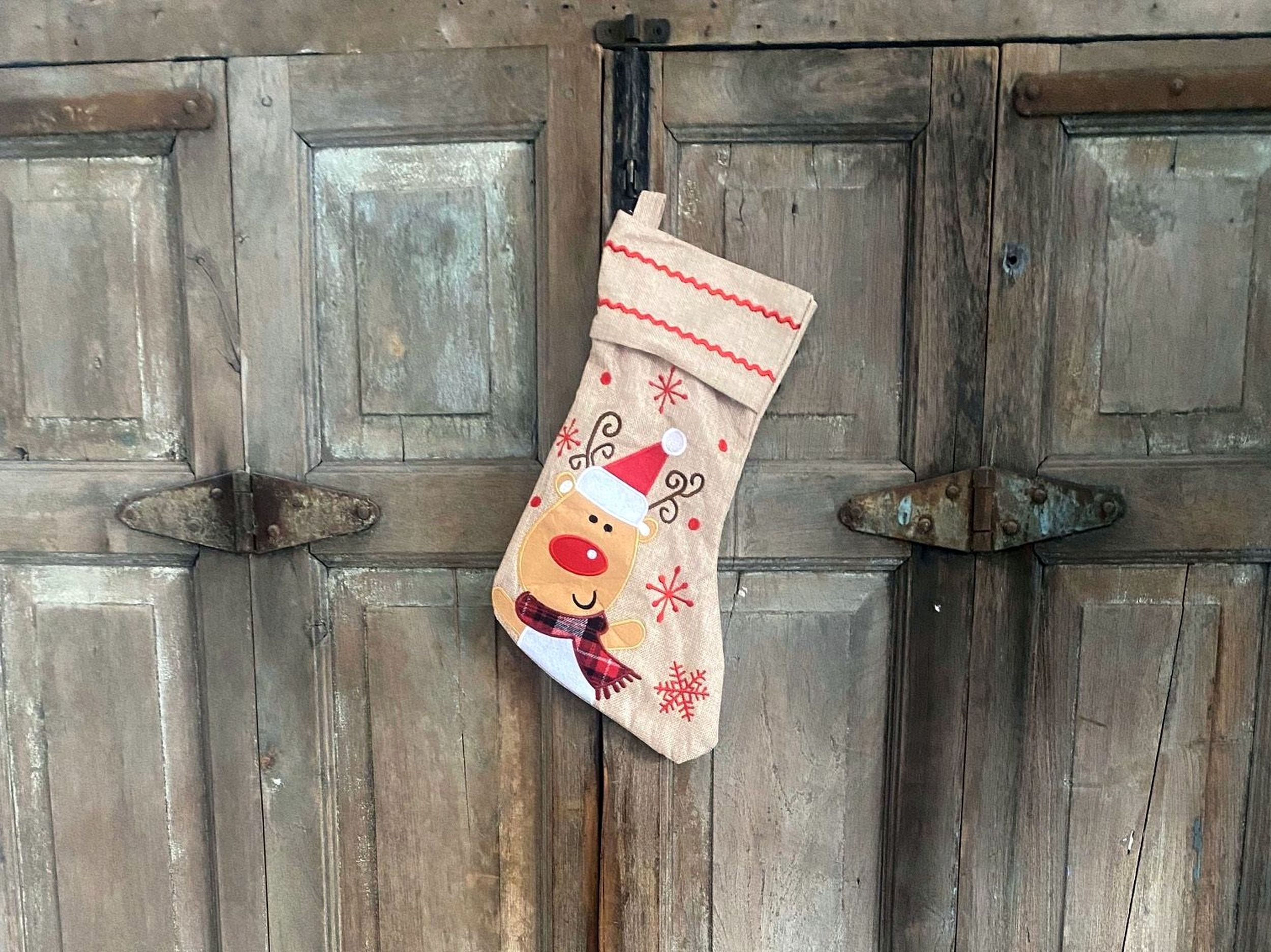 Rungassi Nikolausstiefel XXL Nikolausstiefel Weihnachtsstrumpf Nikolausstru günstig online kaufen