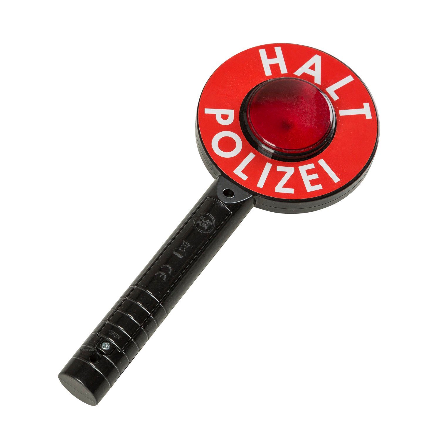 Idena Spielzeug-Polizei Einsatzset Idena 40159 - Polizeikelle mit Lichtfunktion in grün und rot, ca. 24
