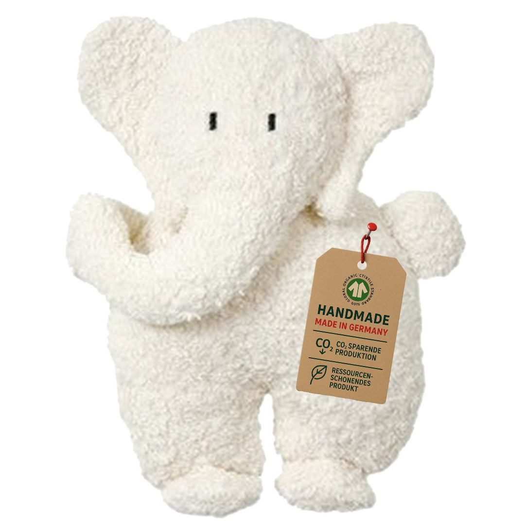 EFIE Spieluhr Elefant, Bio-Baumwolle & Schafwolle, ca. 27 cm