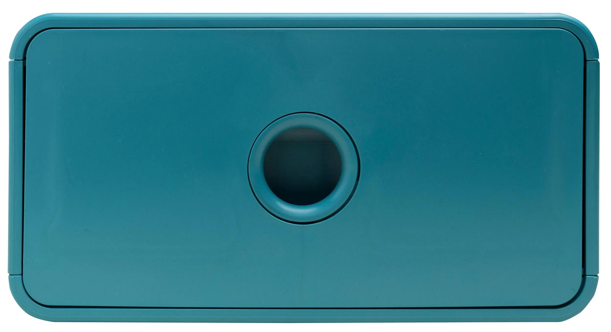 EXACOMPTA Aufbewahrungsbox 3x Ablagemodul Tiny Box, 1 Schublade, Skandi - Pazifikblau - 315434D, Boxen stappelbar