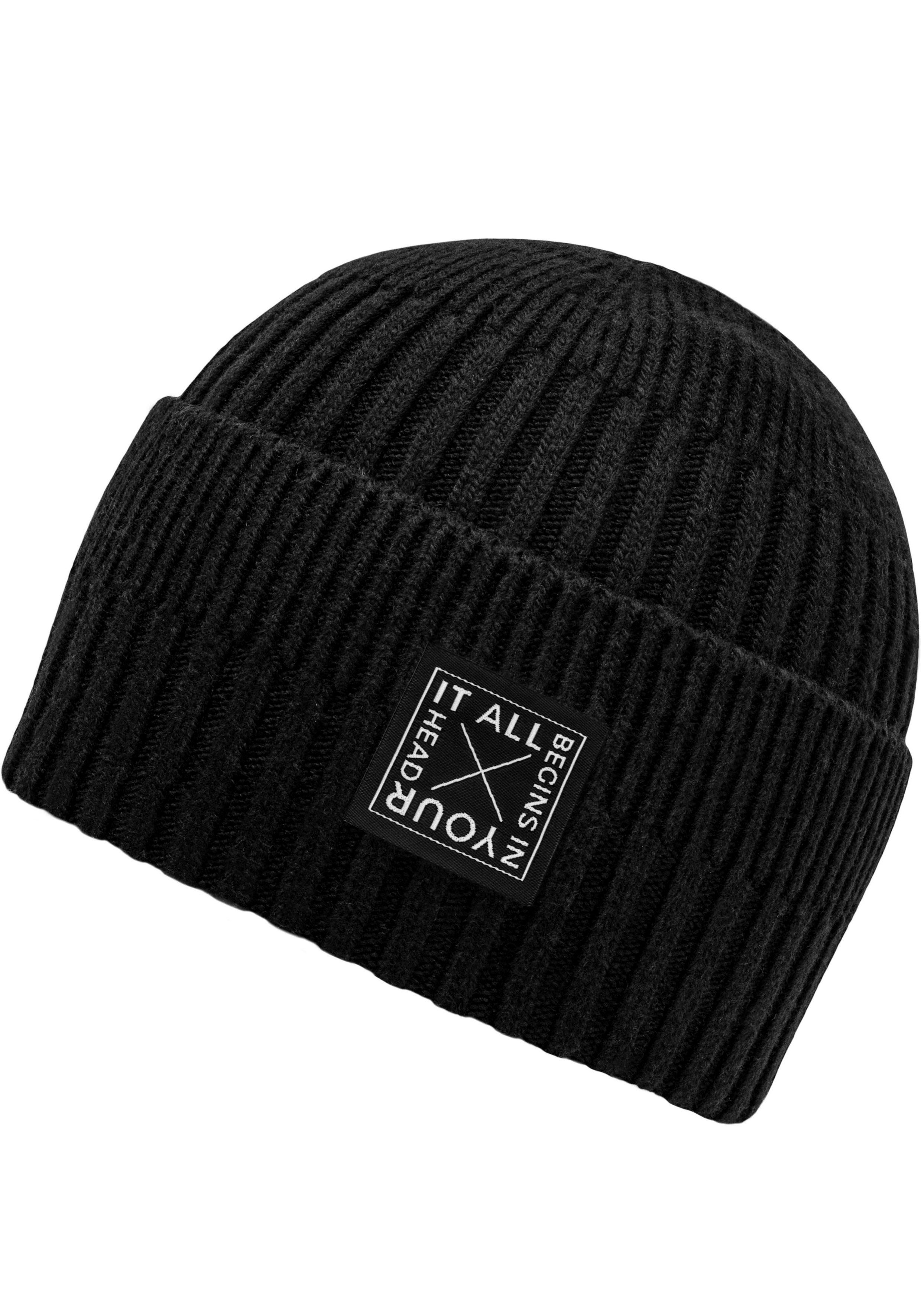 Mit Wollanteil Hat Wärmend, Shealyn black Strickmütze Unisex, chillouts