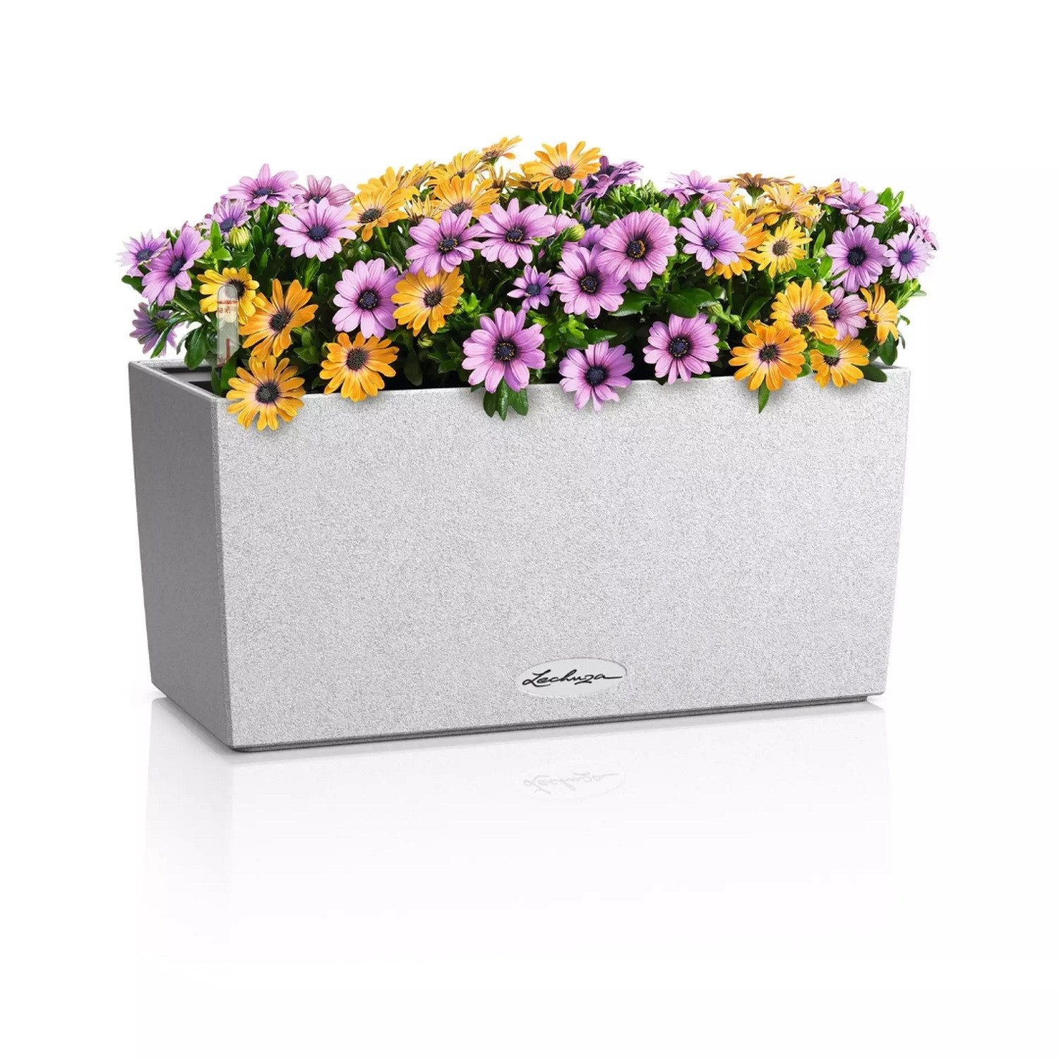 Lechuza® Balkonkasten BALCONERA Stone 40 quarzweiß (Komplettset)