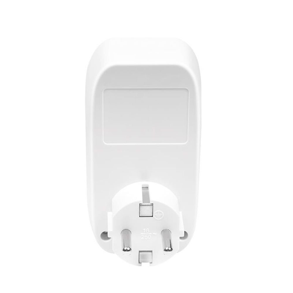 LogiLink Steckdose PA0248, 1 Steckdosenadapter, 1-St., mit Bewegungsmelder, PIR Sensor Licht Schutzkontaktbuchse für Flur Treppenhaus, weiß