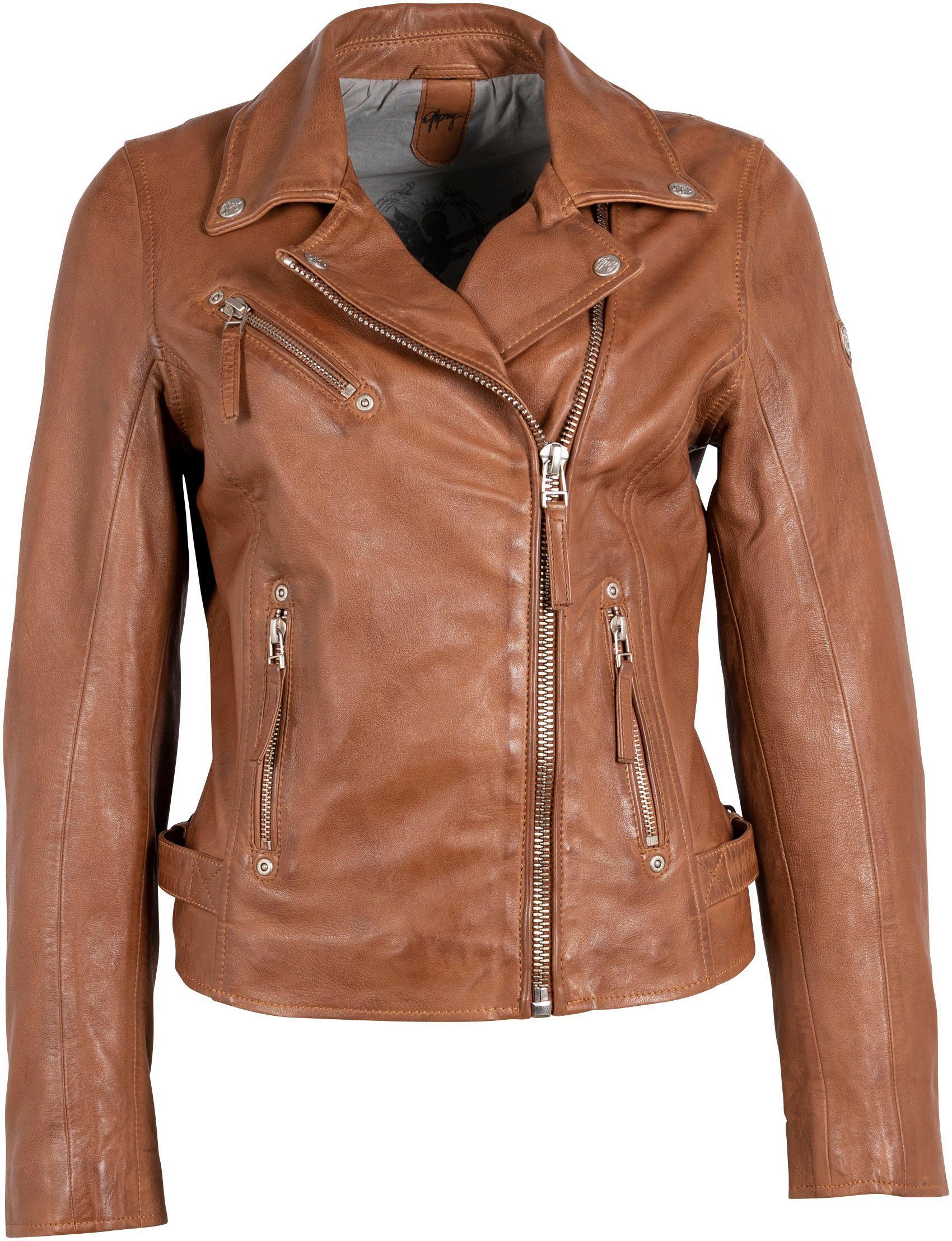 Gipsy by Mauritius Lederjacke PGG W14 LEGV coole Bikerjacke aus feinem Lamm günstig online kaufen