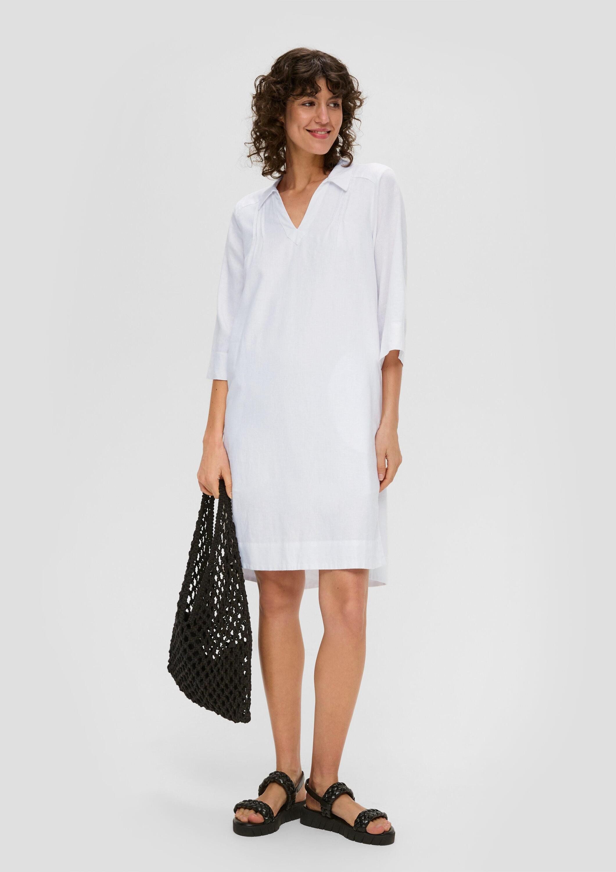 s.Oliver Minikleid Kleid Kurzes Leinenkleid