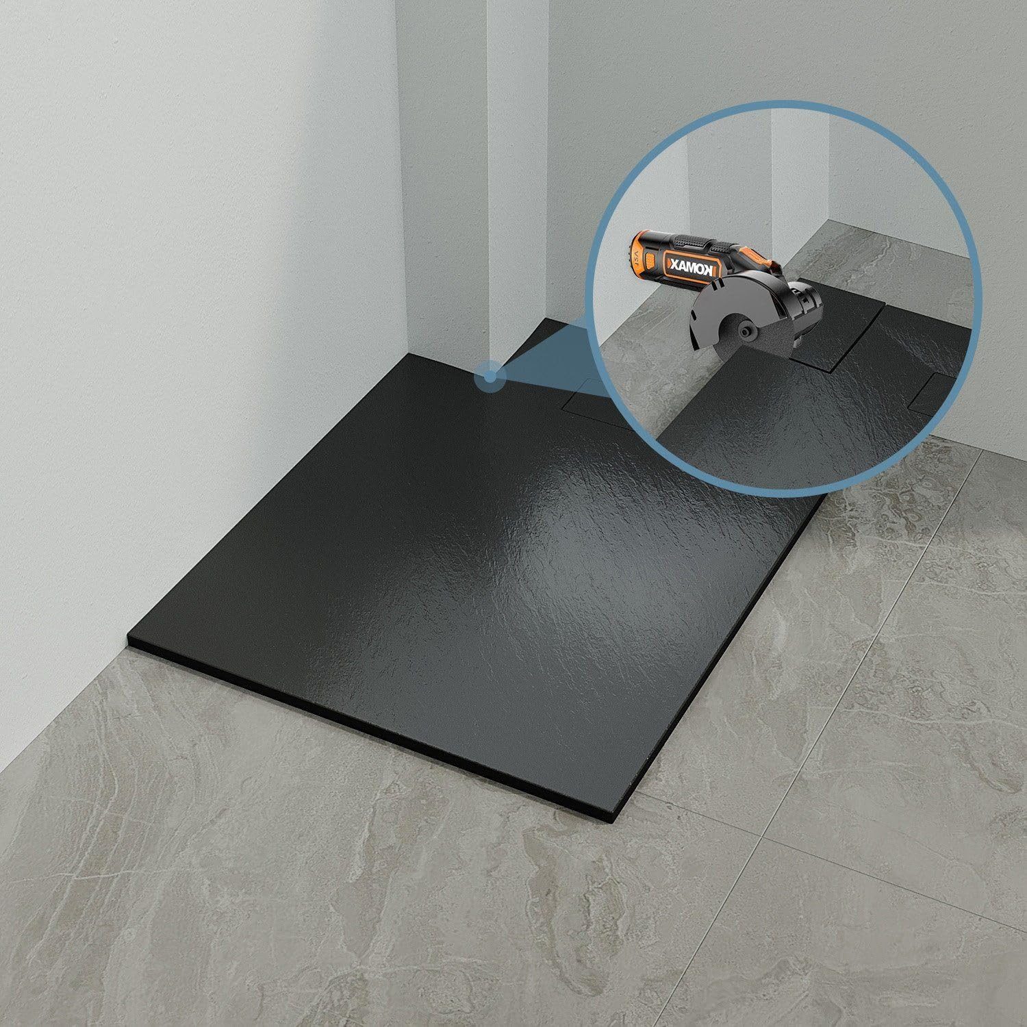 AQUABATOS Duschwanne Duschtasse Duschwanne 90x90 120x90 80x80 140x90, quadratisch, 100x70,100x80,120x80,140x80,120x100,140x100,80x80,100x80 – Bild 4 von 5
