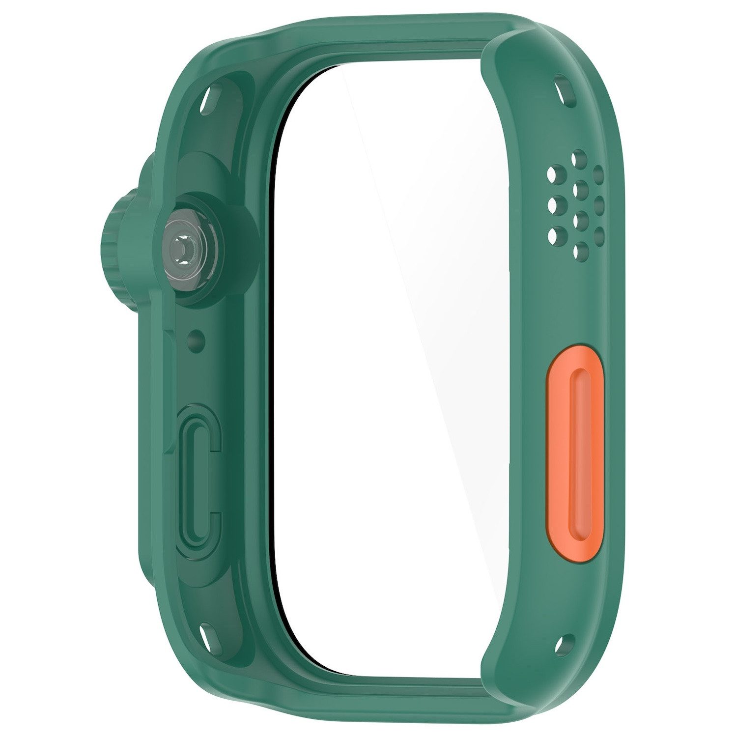 Wigento Smartwatch-Hülle Für Huawei Watch Fit 3 Schutz Hülle Case Tasche + H9 Hart Glas Grün