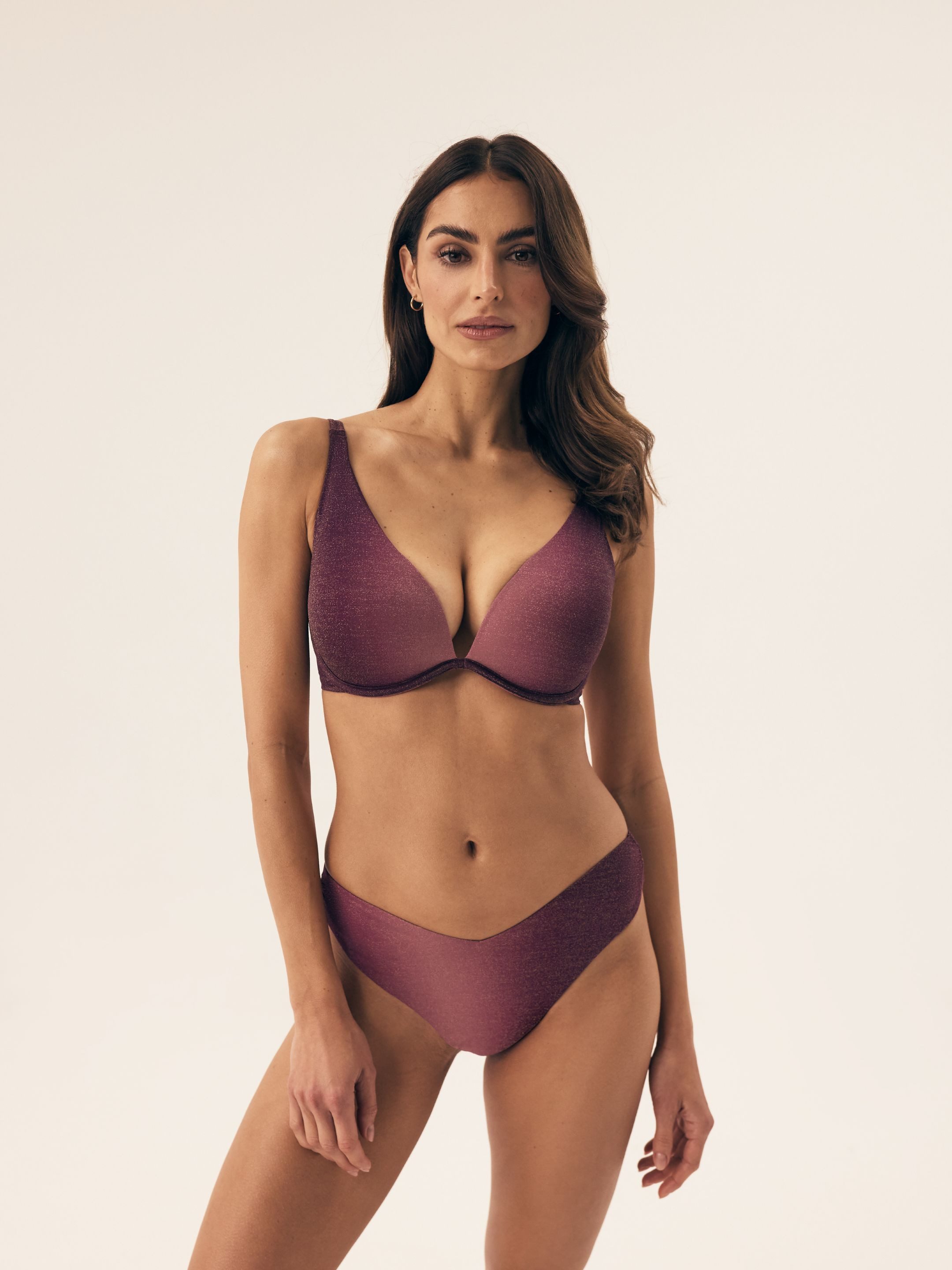 ESOTIQ Push-Up-Bikini Bikini Top Push up Zenith, mit Bügel, Metallic, Ombre