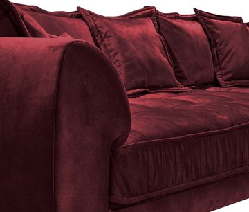 ED EXCITING DESIGN Ecksofa, Pascha Ecksofa 308 x 192 cm Sofa Couch Eckcouch Burgund