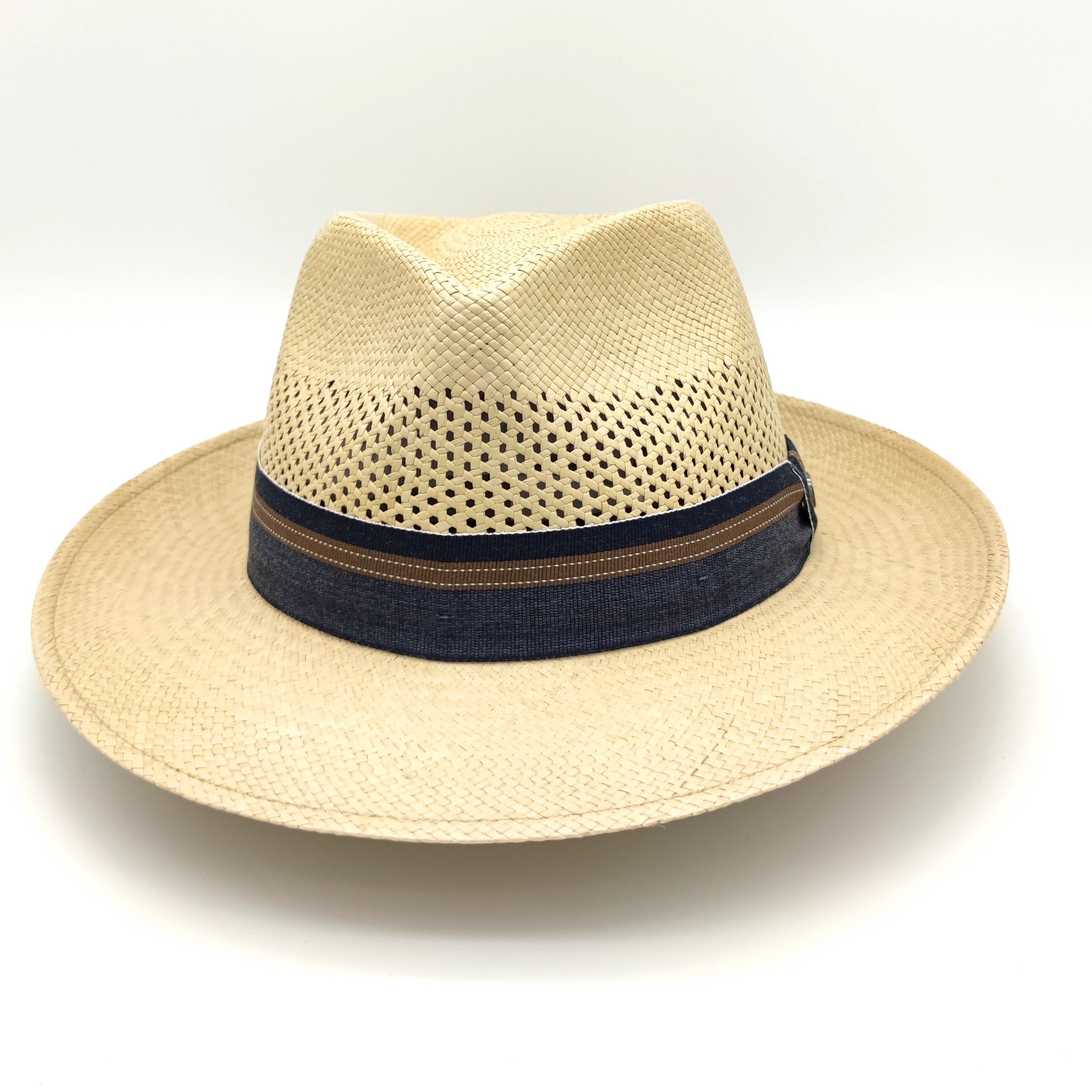 Vintimilla Strohhut Panama Sol ventiliert stone
