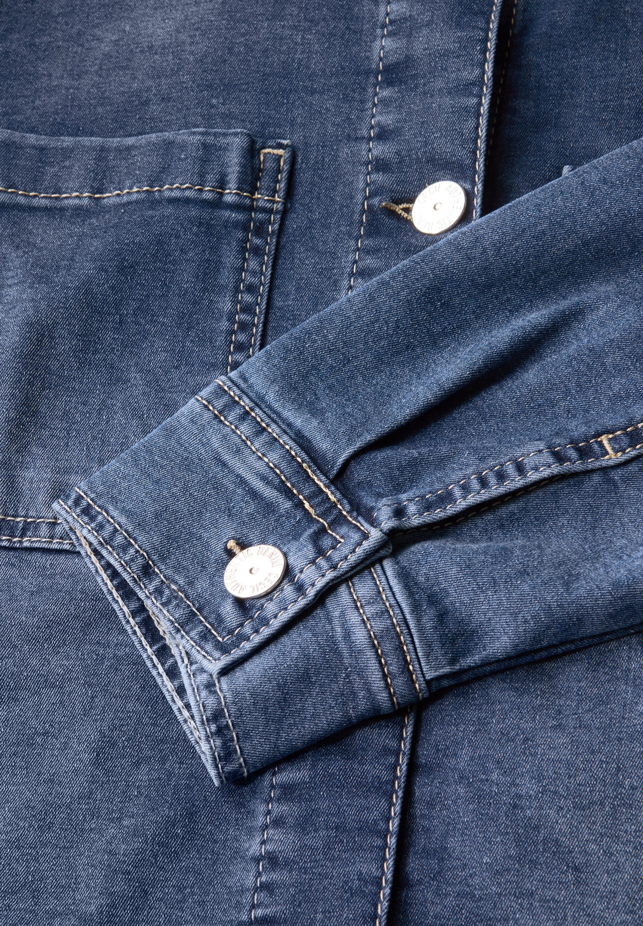 CECIL Jeansjacke aus Baumwolle mit Stretchanteil