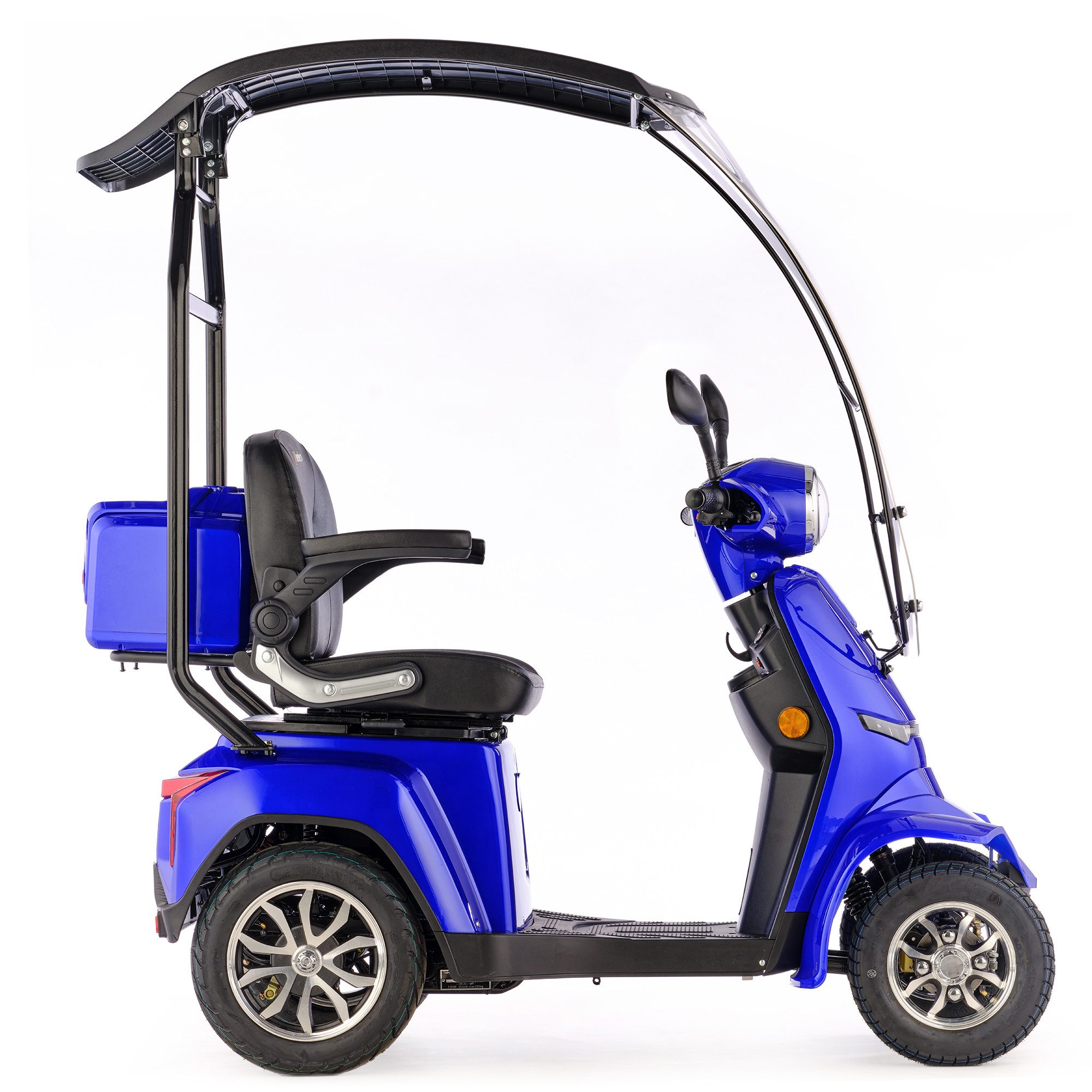 Veleco Elektromobil GRAVIS mit Dach Windschutzscheibe Seniorenmobil Mobilitätsroller LED, 1000,00 W, 12,00 km/h, Dach mit Windschutzscheibe