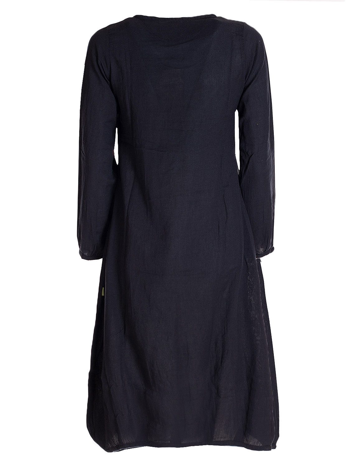 Vishes Midikleid Luftiges Damen Sommerkleid Langarm Longshirt-Kleid Shirt-K günstig online kaufen
