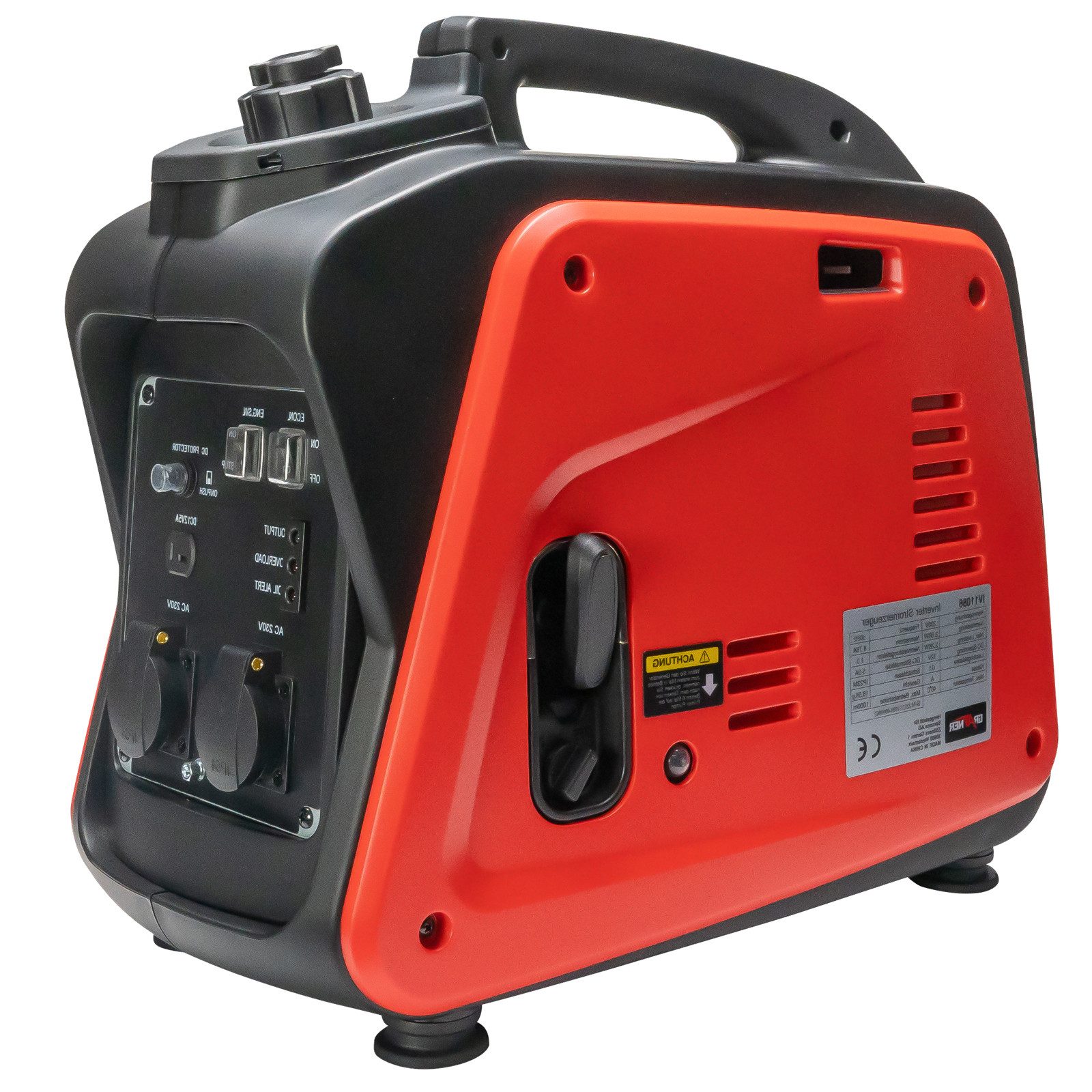 Grafner Stromgenerator Stromerzeuger Inverter Notstromaggregat Benzin 2000W, 2,11 in kW