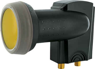 Schwaiger SPS6814A 511 Universal-Twin-LNB (für 2 Teilnehmer, herausziehbare Wetterschutzabdeckung, anthrazit)