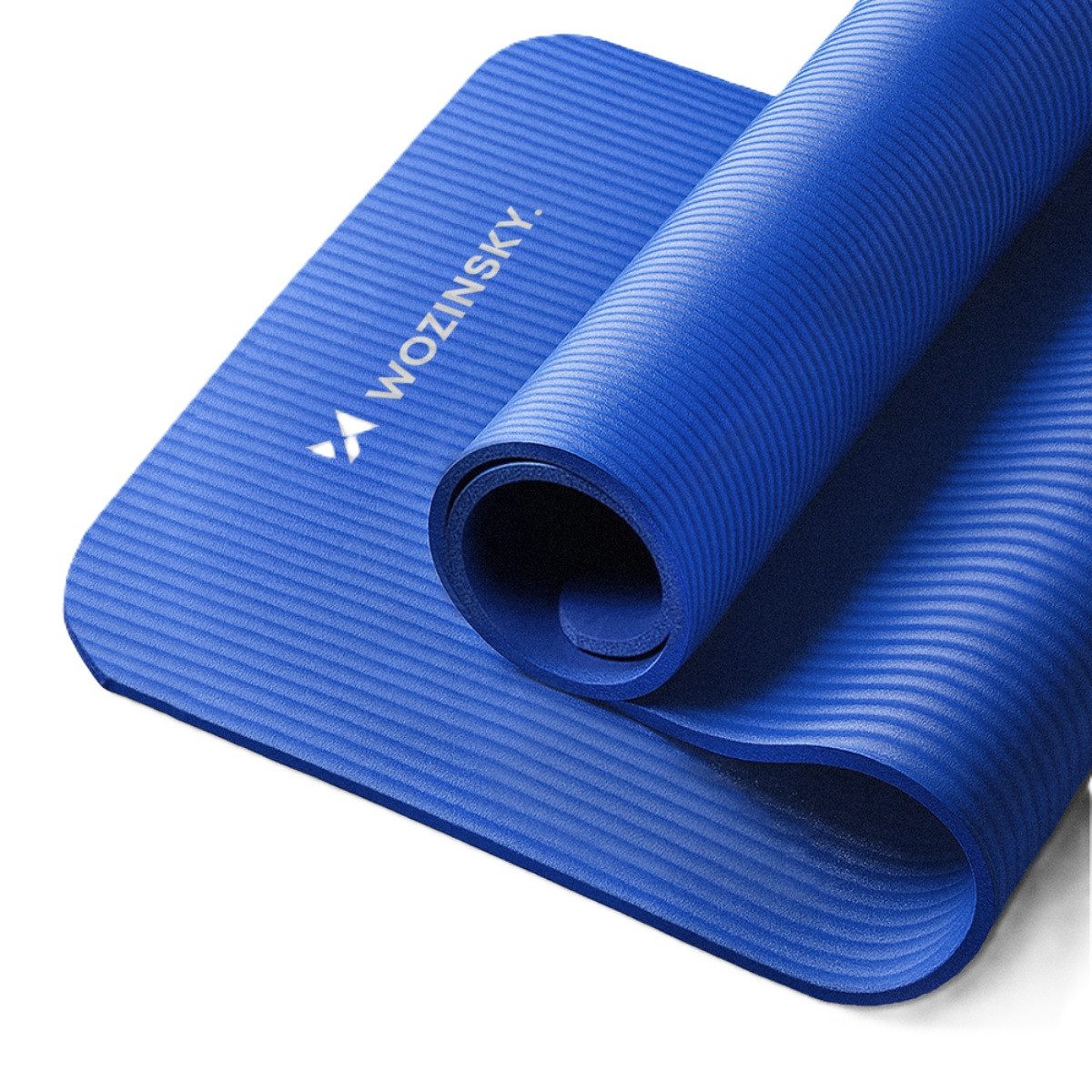 Wozinsky Yogamatte WNSP (Matte mit Tragegurt und Tasche), 0,9 cm dick rutschfest formstabil inkl Tragegurt und Tasche