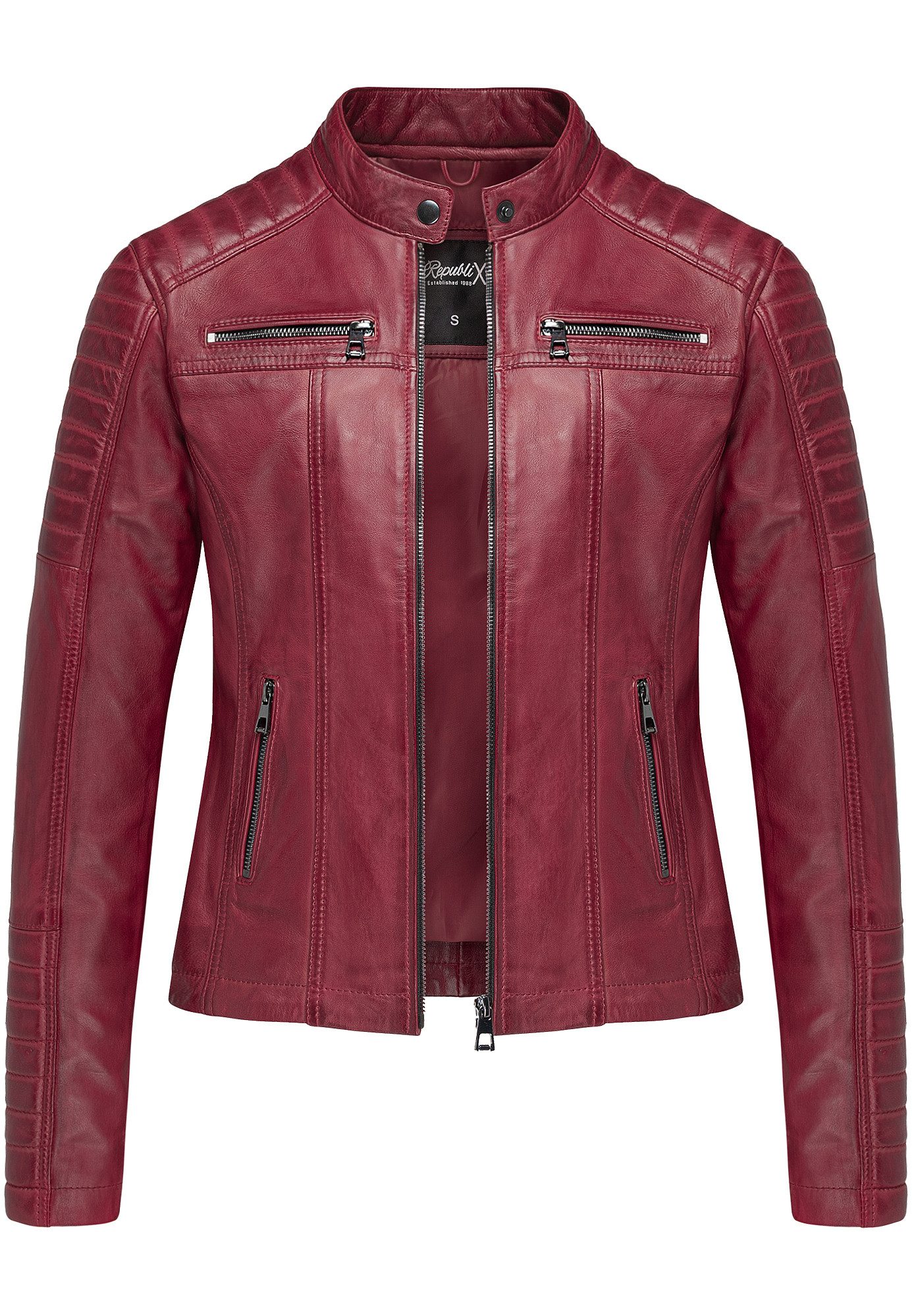 REPUBLIX Lederjacke SKYE Echtleder Damen Biker günstig online kaufen