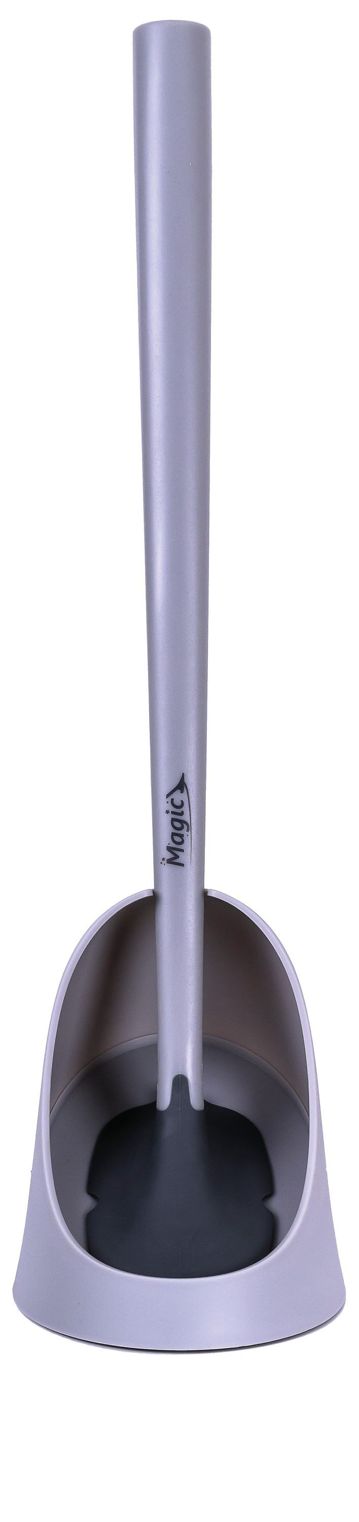 Badaccessoire-Set WC-Bürste Magic Flipp grau