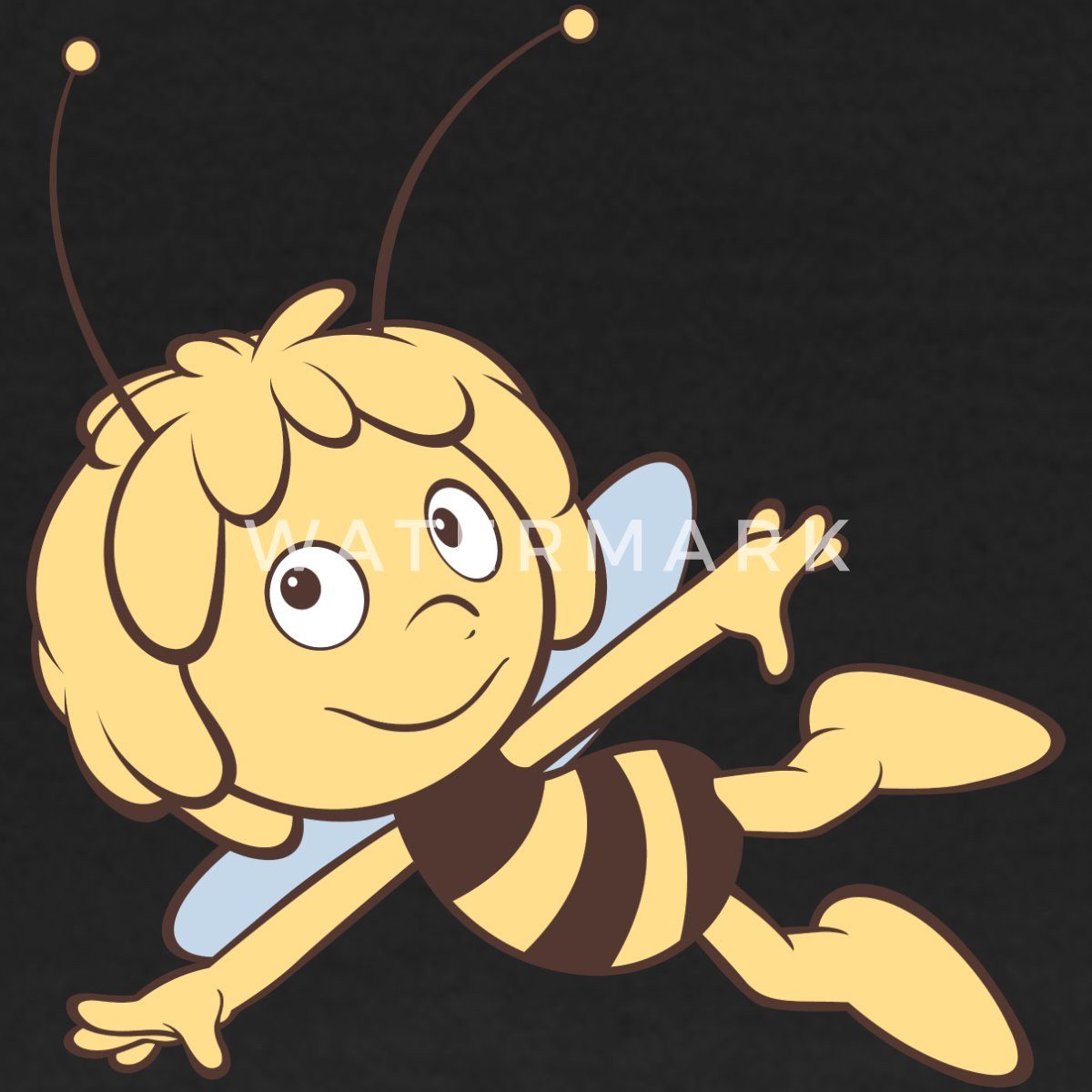Spreadshirt T-Shirt Biene Maja Fliegt Retro Frauen T-Shirt (1-tlg)