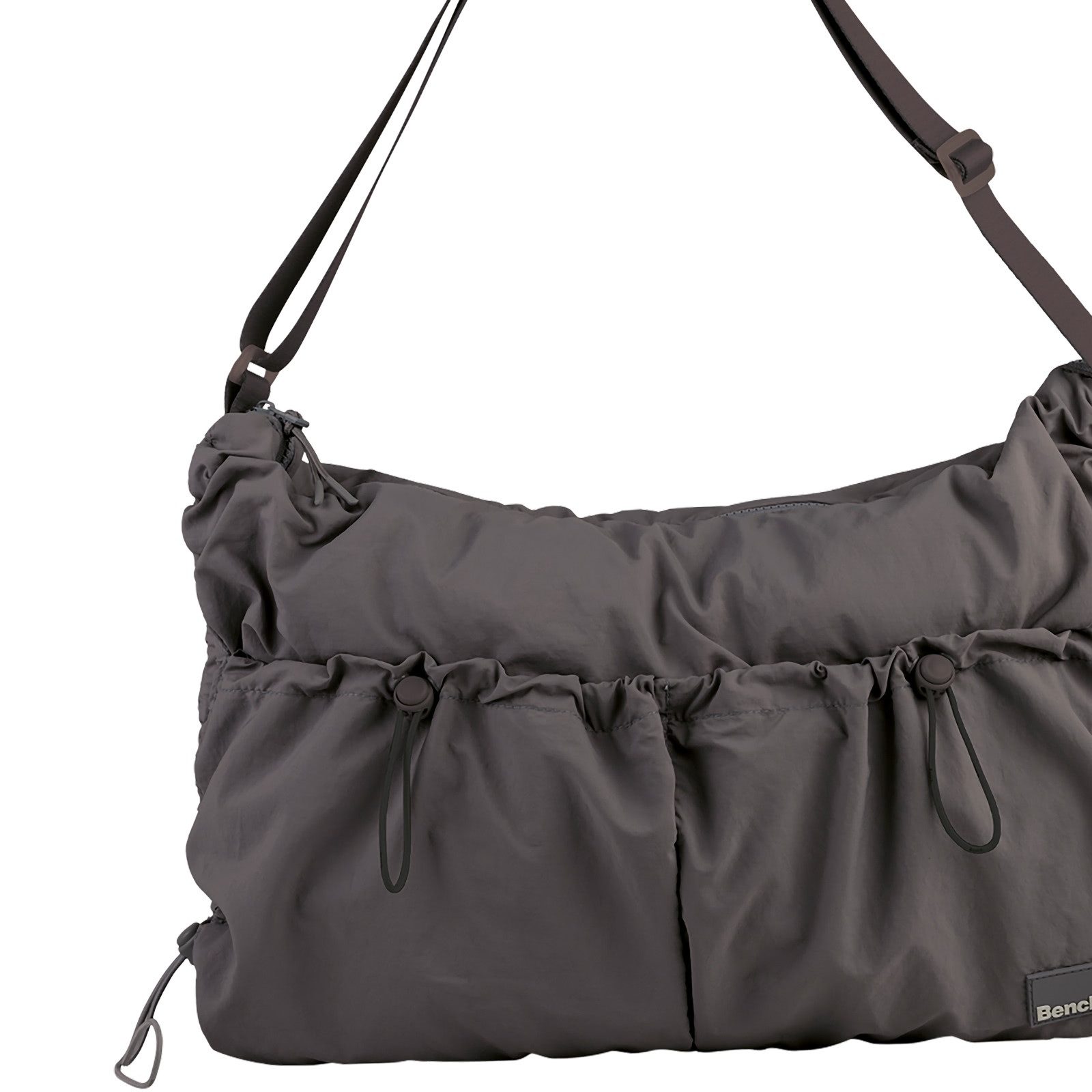 Bench. Umhängetasche Bench Umhängetasche Nylon washed grau (Umhängetasche), Damen Umhängetasche Nylon, washed, grau ca. 54cm x ca. 10cm
