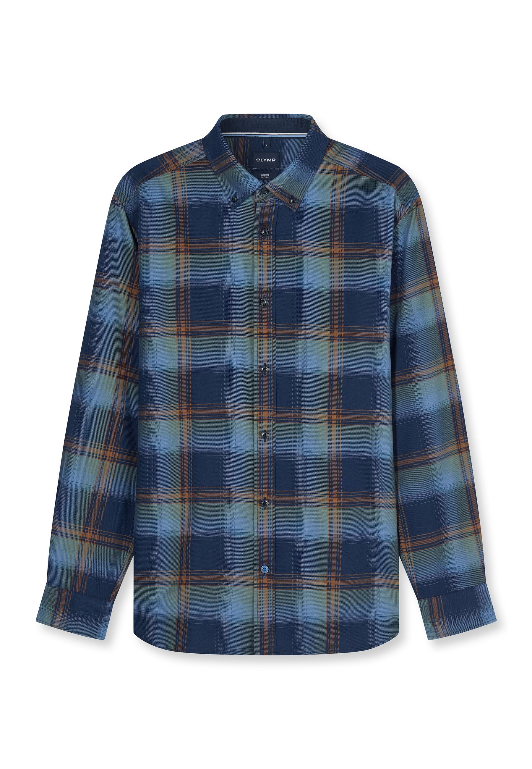 OLYMP Langarmhemd OLYMP Casual, Regular Fit, Button-down