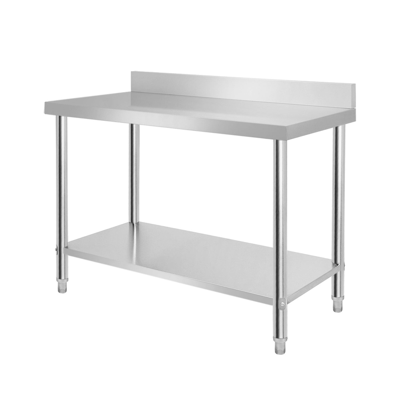 Edelstahltisch Arbeitstisch Küchen Tisch Zerlegetisch Höheverstellbar 100-150cm 