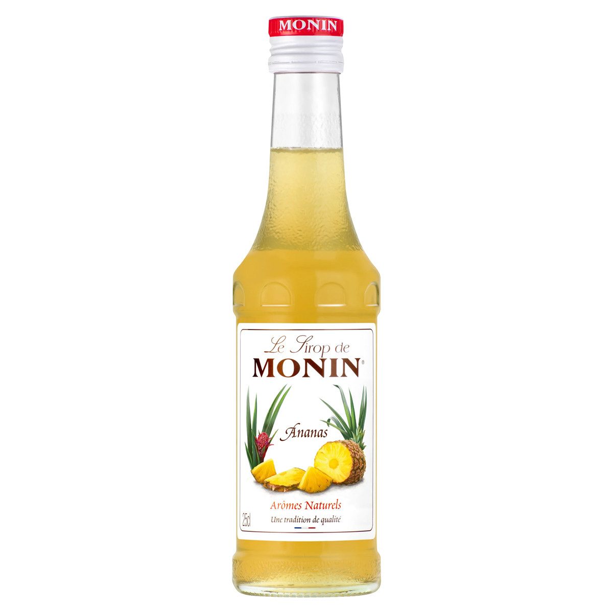 MONIN Getränke-Sirup, Monin Ananas Sirup natuerliches Aroma fruchtig fein lecker 250 ml