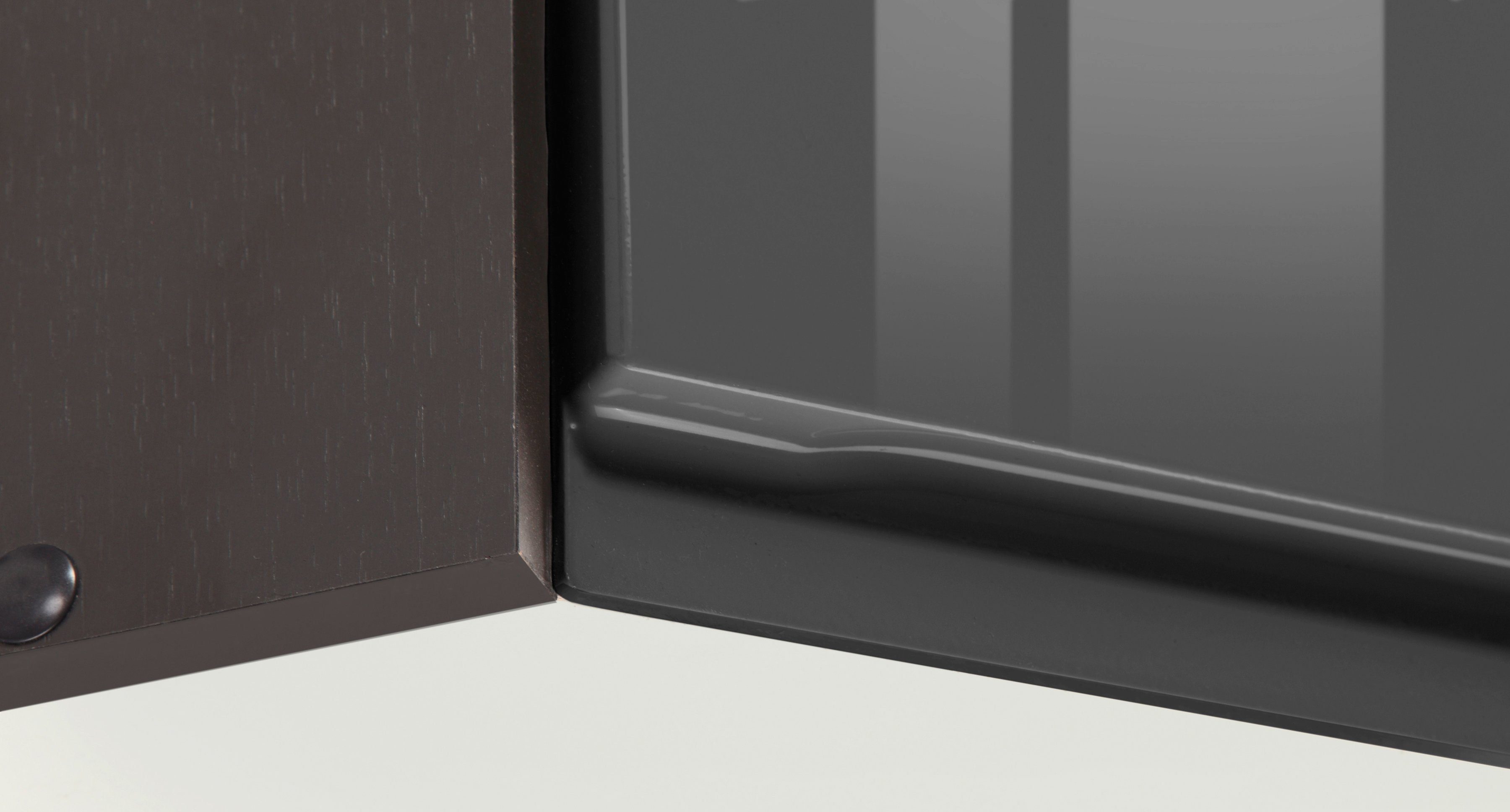 Eckhängeschrank HELD grau graphit Hochglanz breit MÖBEL | Virginia cm 60