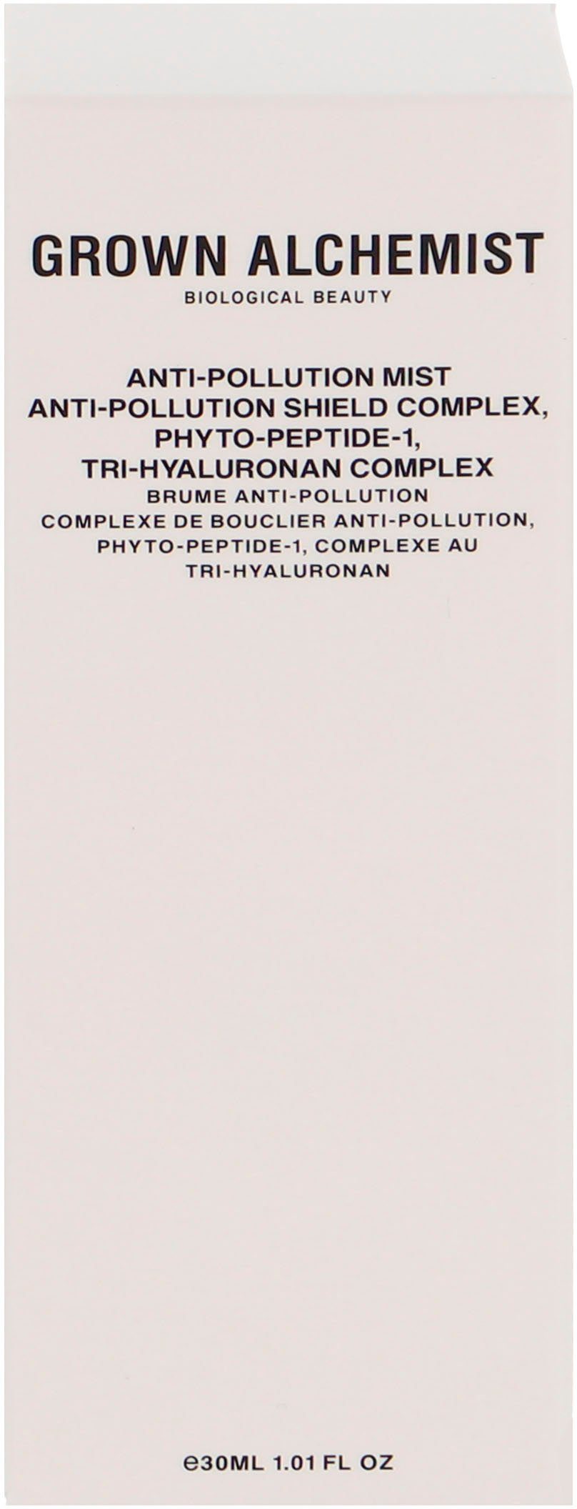Gesichtsspray Anti-Pollution Complex, Phyto-Peptide-1, Shield Anti-Pollution Mist, Tri-Hyaluronan GROWN ALCHEMIST