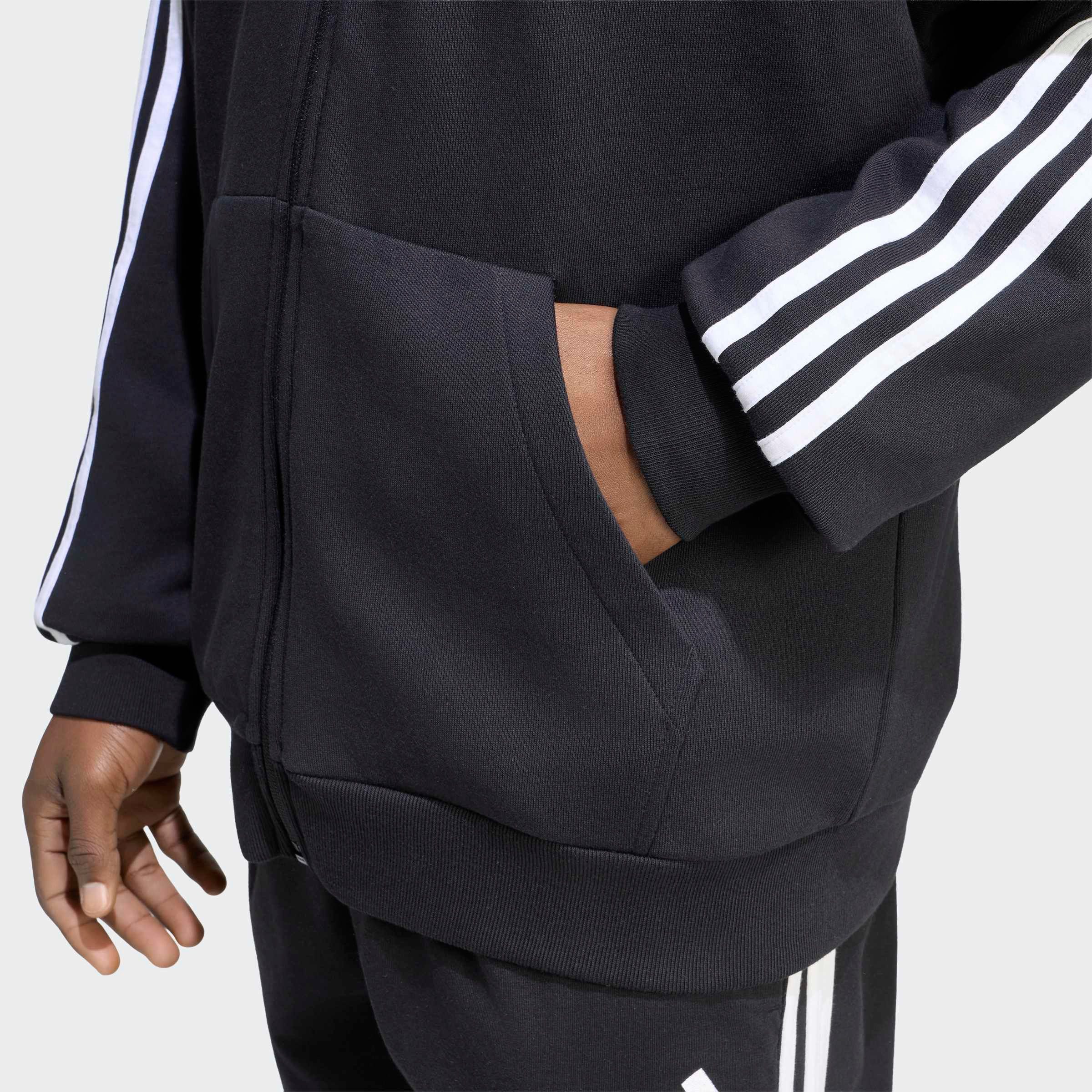 adidas Sportswear Kapuzensweatshirt ESSENTIALS 3-STREIFEN FRENCH TERRY