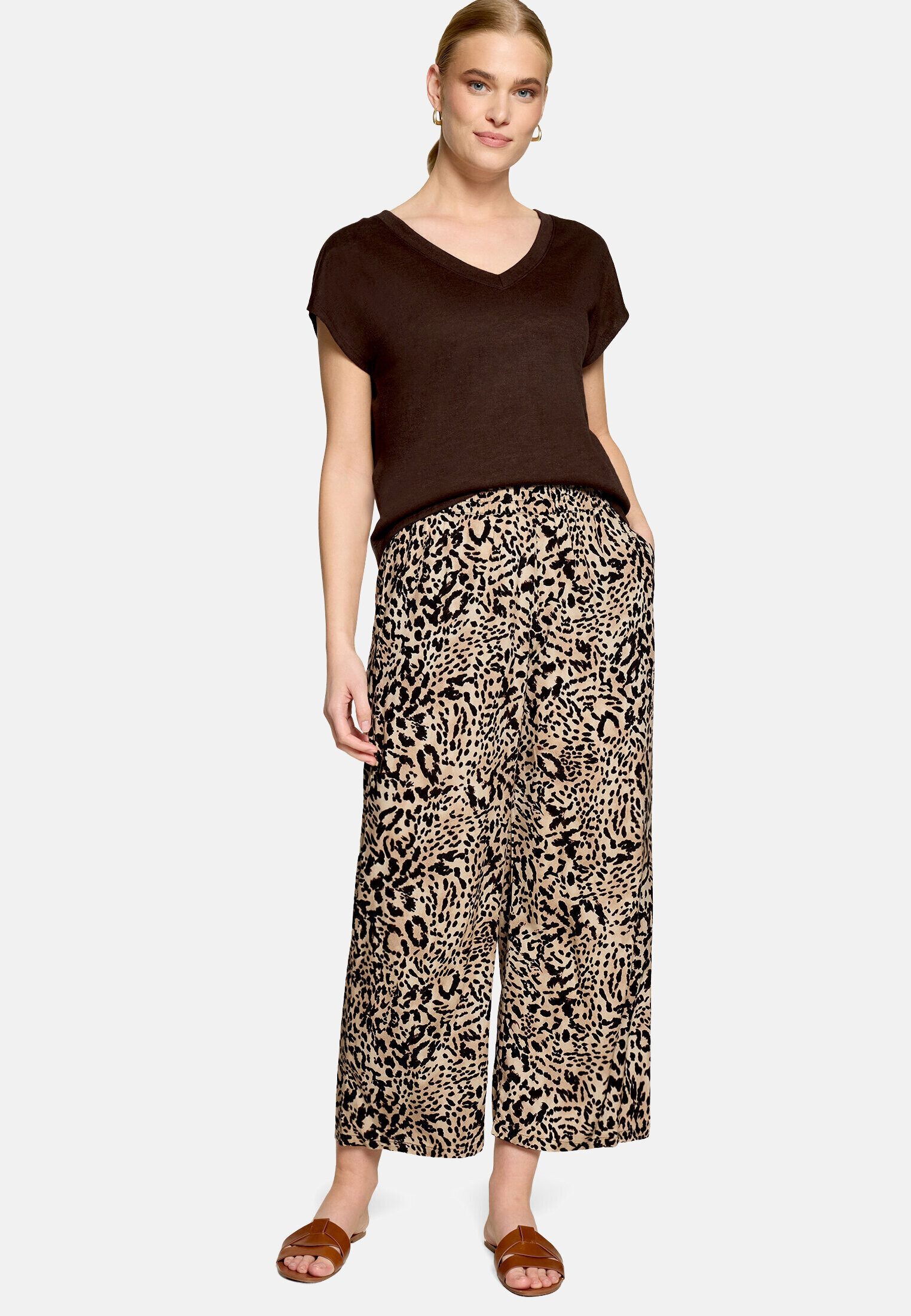 Zero Stoffhose Damen Plain/ ohne Details